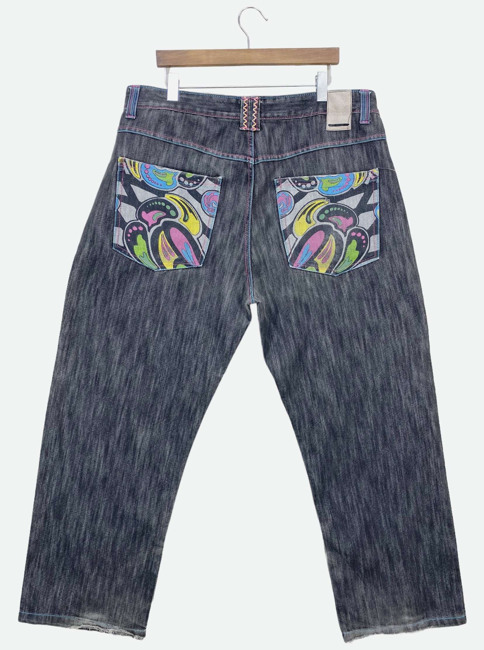 archive 00s juke box dagger flare denim