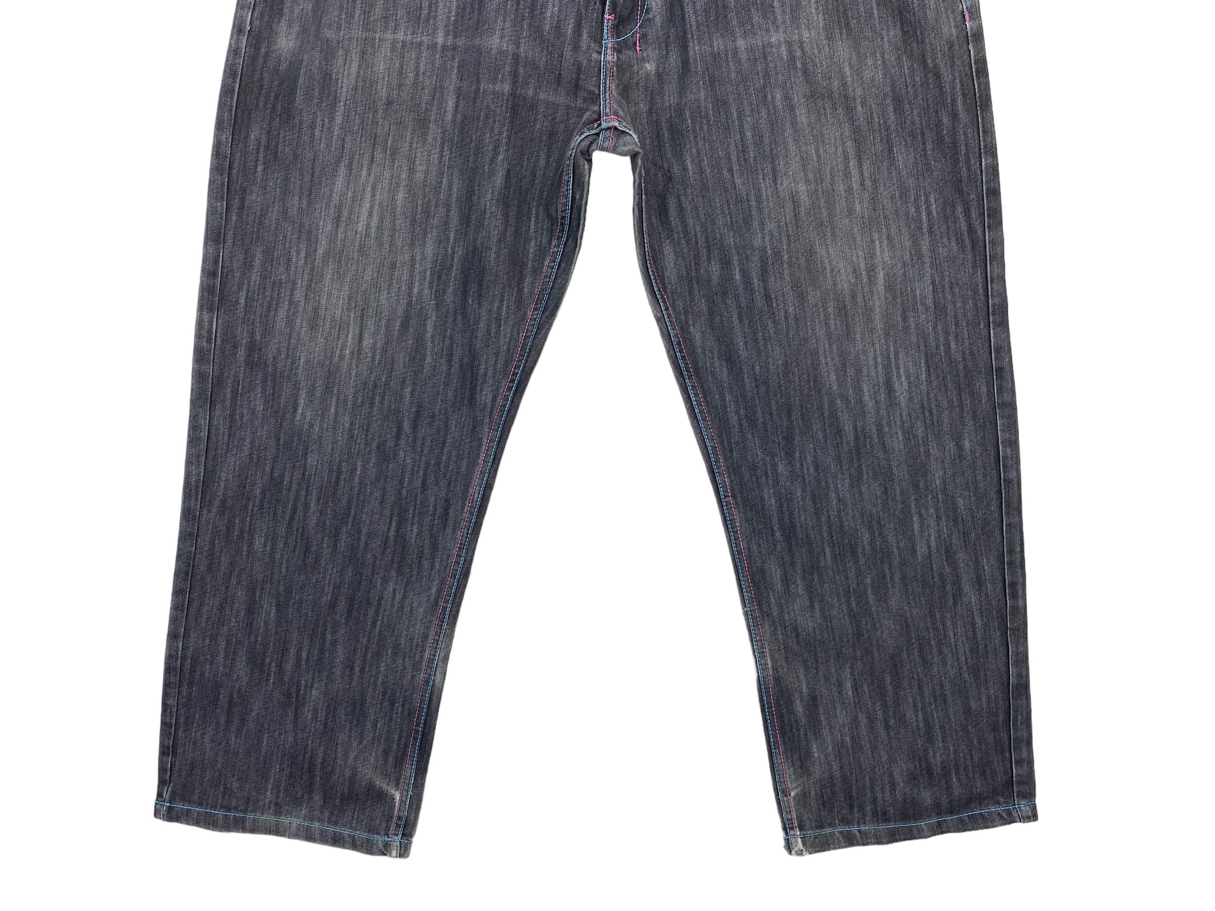 Japanese Brand Access Baggy Jeans Hip Hop Skateboards Jeans Size US 39 - 4 Thumbnail