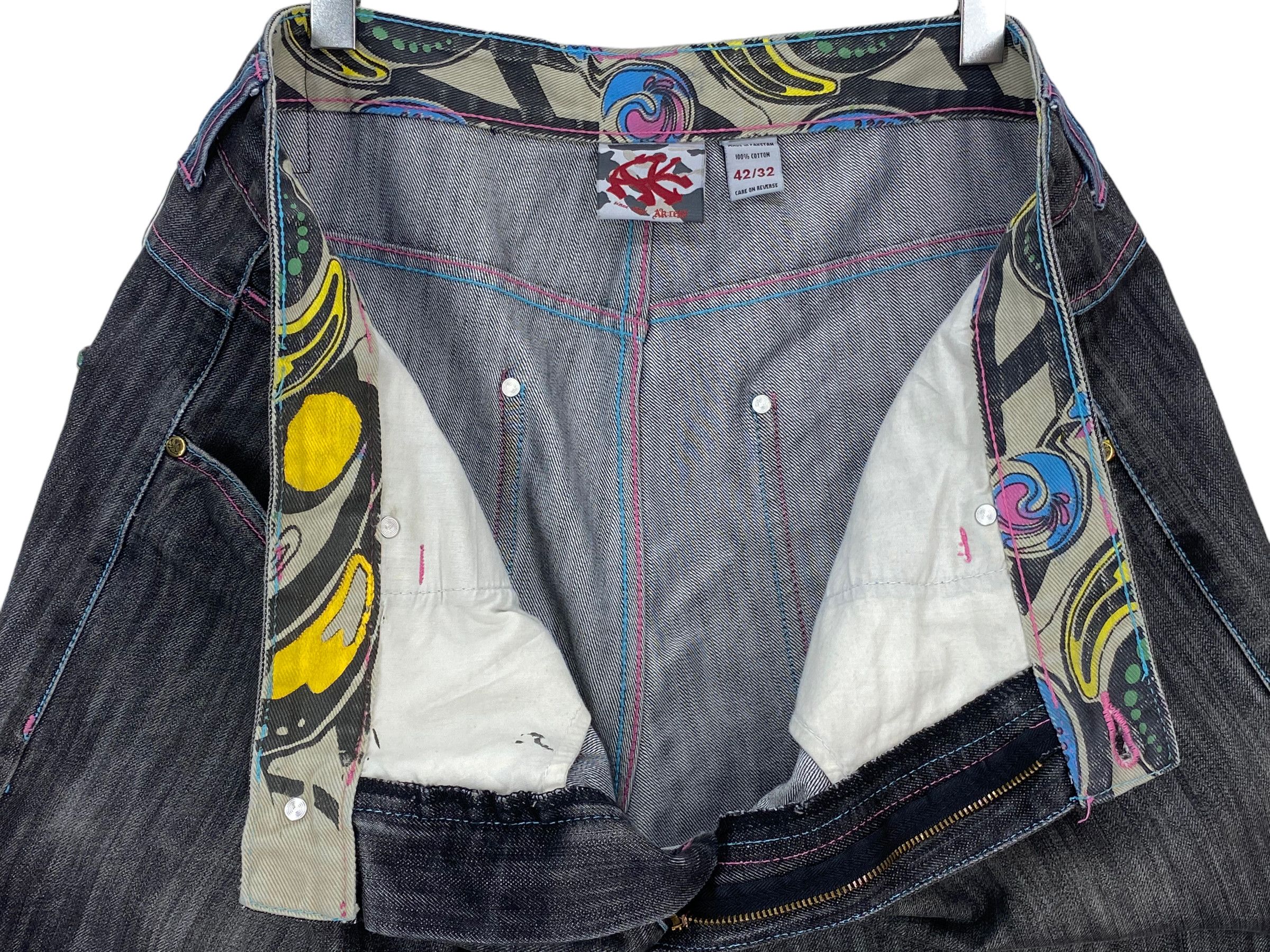 Japanese Brand Access Baggy Jeans Hip Hop Skateboards Jeans Size US 39 - 7 Thumbnail