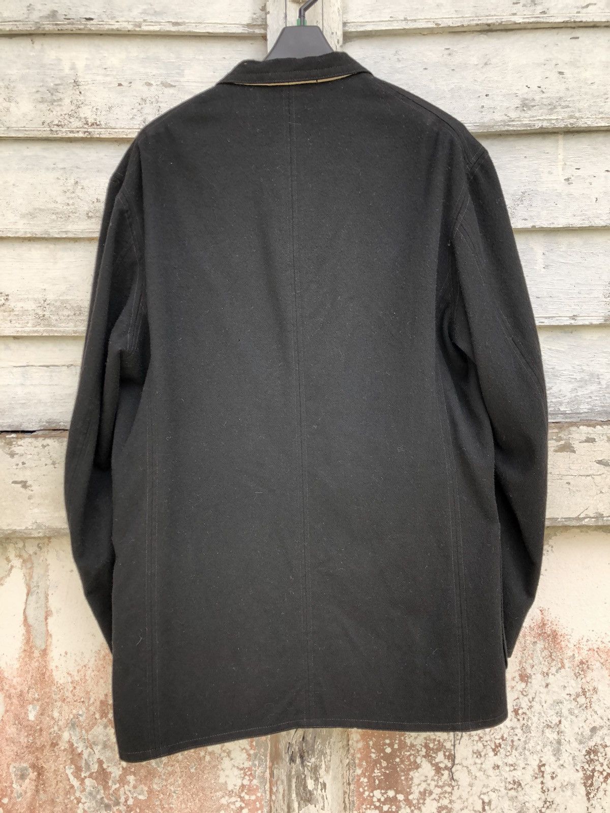 Y's for Men × Yohji Yamamoto Archived Ys For Men Reversible Raw Seam Wool Walker Jacket Size US M / EU 48-50 / 2 - 14 Thumbnail