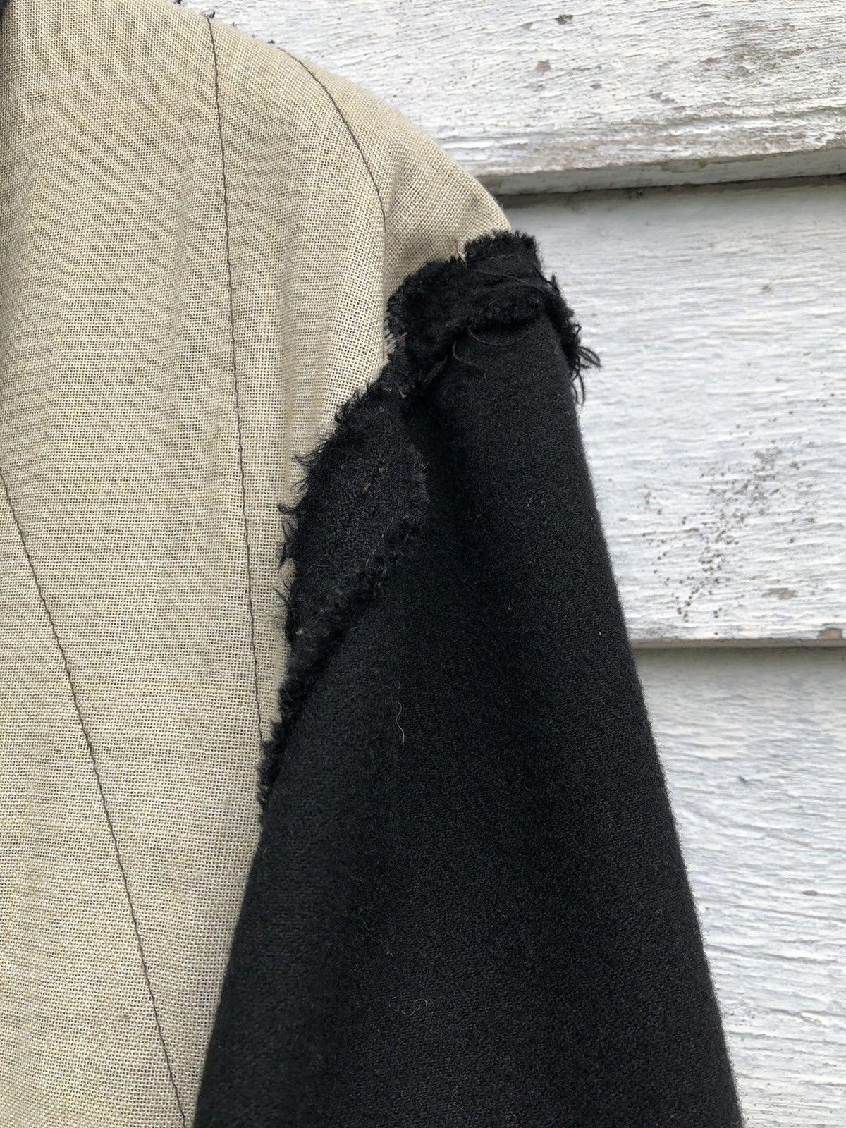 Y's for Men × Yohji Yamamoto Archived Ys For Men Reversible Raw Seam Wool Walker Jacket Size US M / EU 48-50 / 2 - 7 Thumbnail