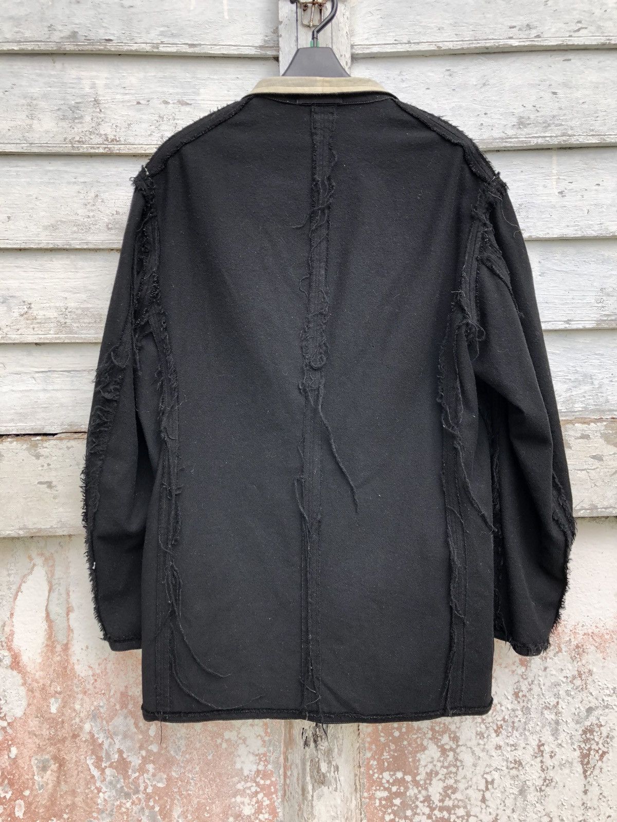 Y's for Men × Yohji Yamamoto Archived Ys For Men Reversible Raw Seam Wool Walker Jacket Size US M / EU 48-50 / 2 - 4 Thumbnail