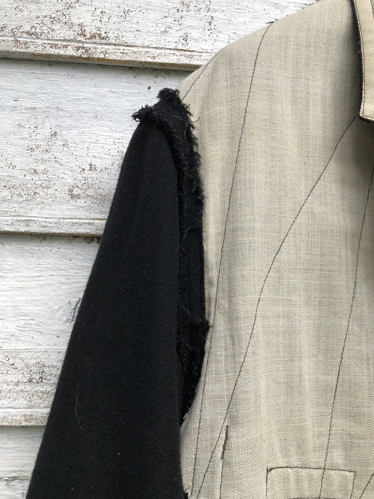 Y's for Men × Yohji Yamamoto Archived Ys For Men Reversible Raw Seam Wool Walker Jacket Size US M / EU 48-50 / 2 - 8 Thumbnail