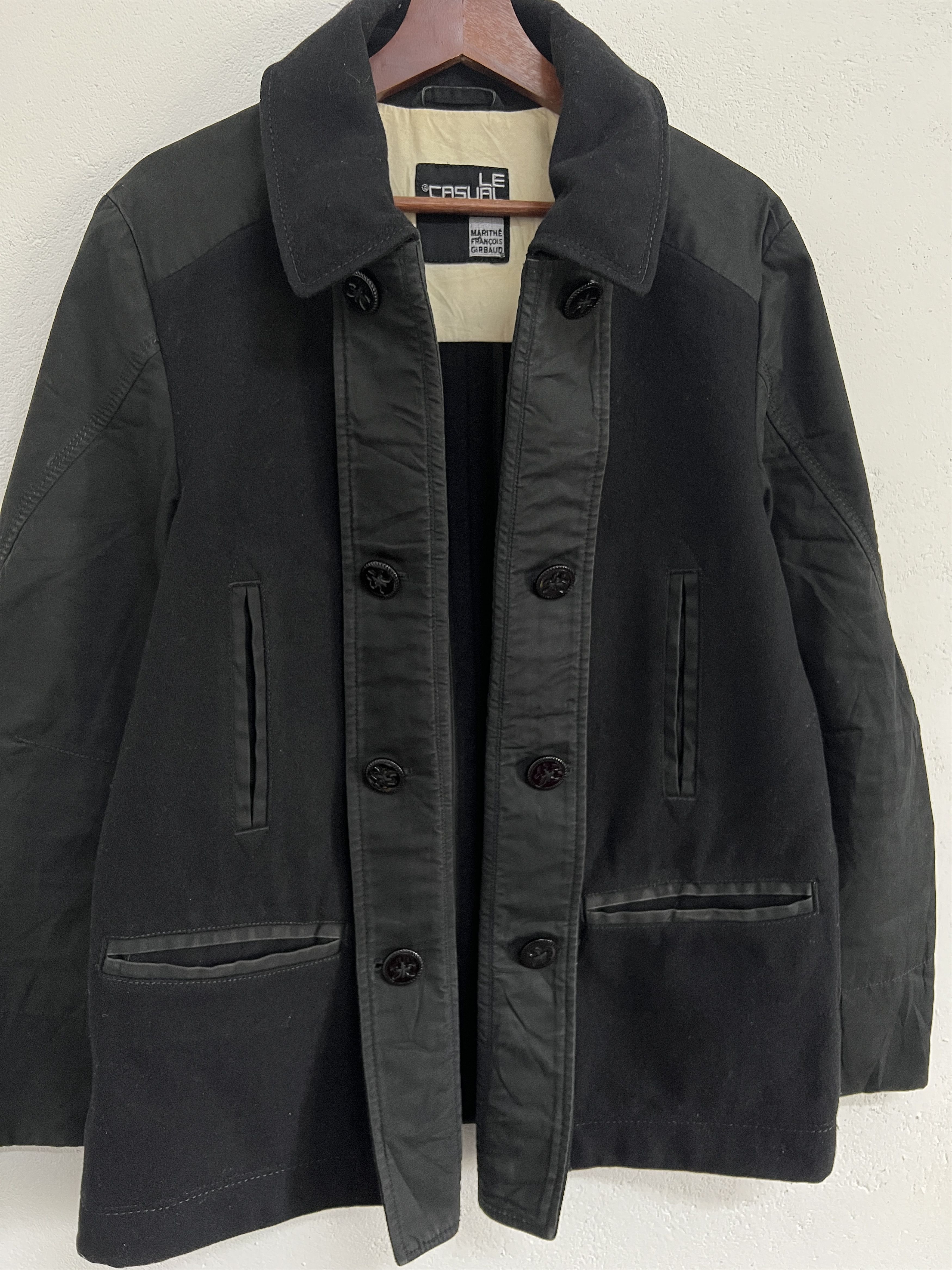 Designer × Marithe + Francois Girbaud × Vintage 2000s Marithe Francois Girbaud Hybrid Coat Jacket Size US L / EU 52-54 / 3 - 5 Thumbnail