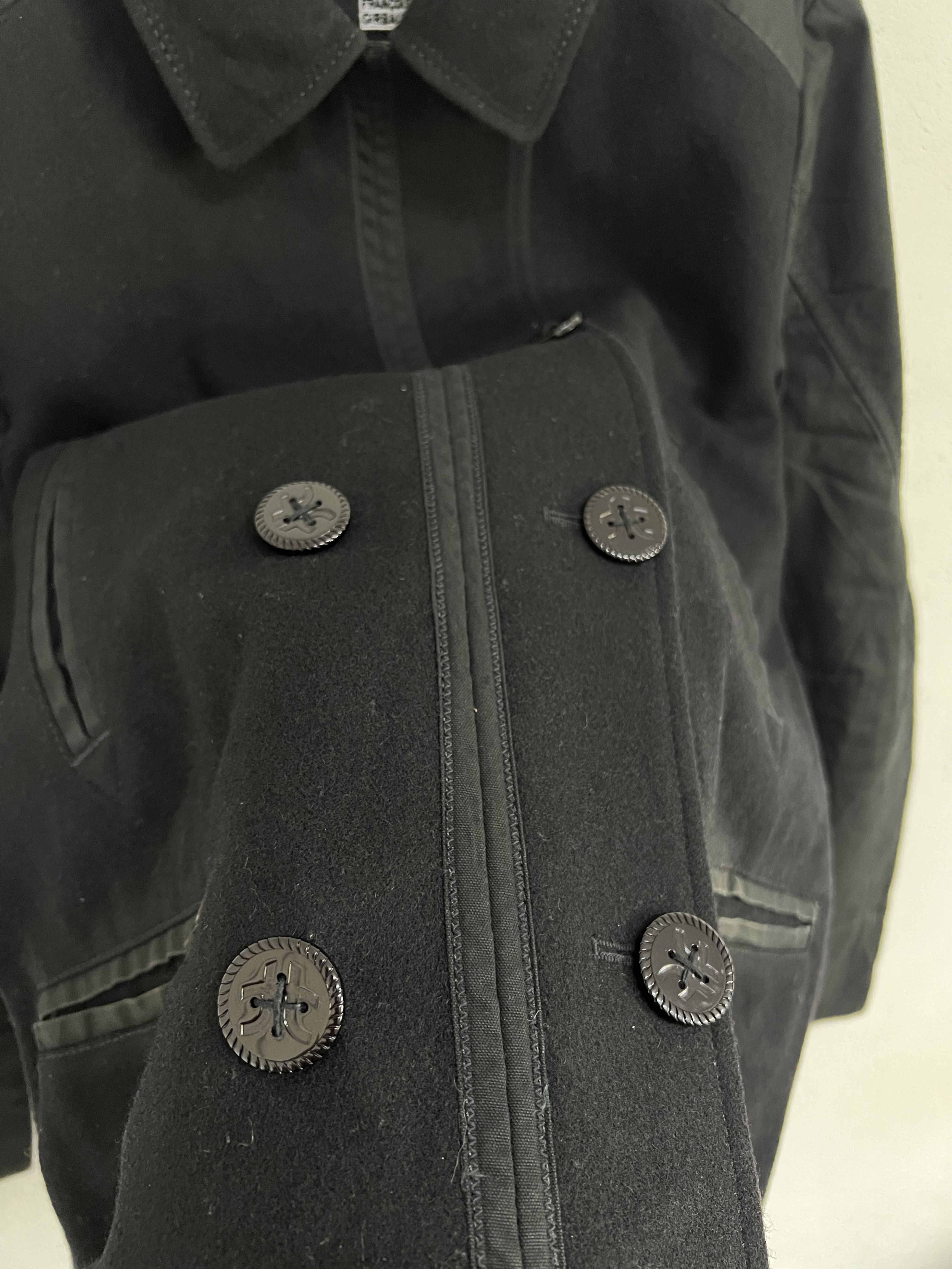 Designer × Marithe + Francois Girbaud × Vintage 2000s Marithe Francois Girbaud Hybrid Coat Jacket Size US L / EU 52-54 / 3 - 4 Thumbnail