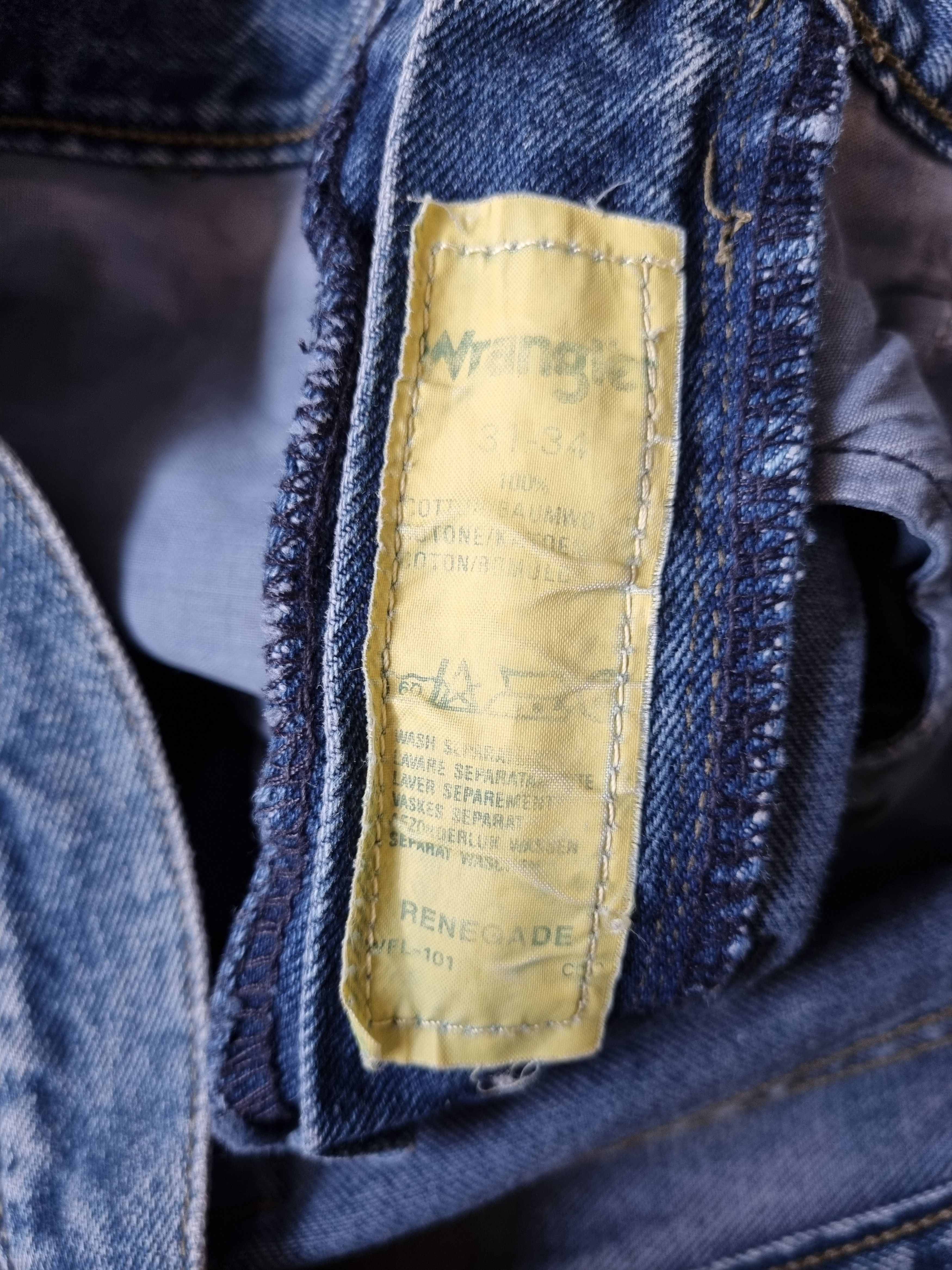 Wrangler 70s-80s Faded vintage WRANGLER Jeans Size US 30 / EU 46 - 7 Thumbnail