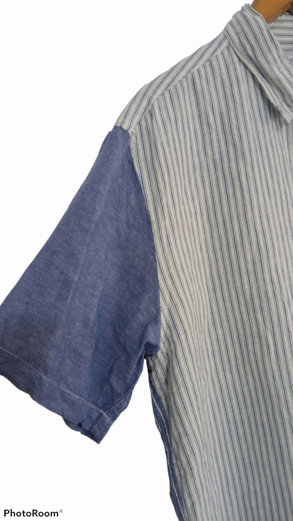 JW Anderson × Japanese Brand × Uniqlo 🔥🔥UT x J.W Anderson Striped Patch Shirt Size US XXL / EU 58 / 5 - 8 Thumbnail