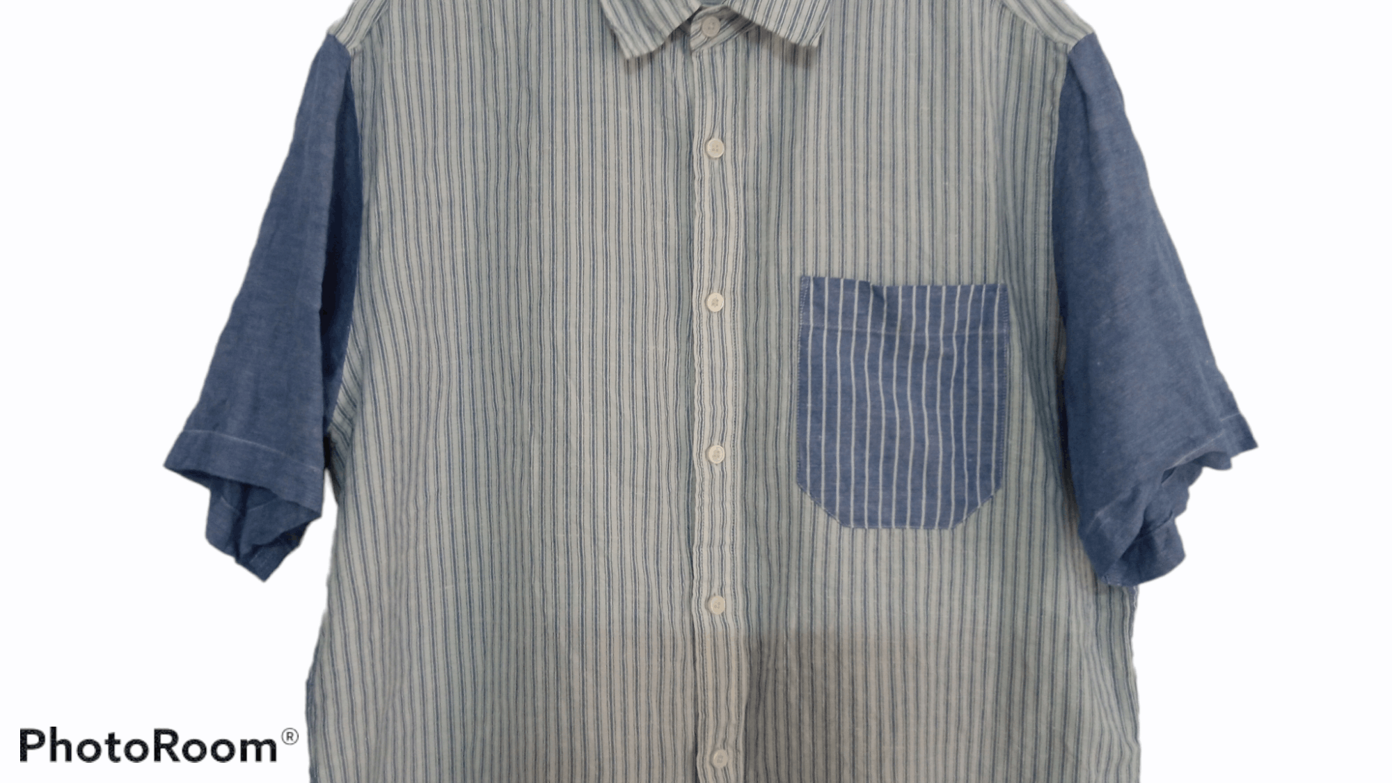 JW Anderson × Japanese Brand × Uniqlo 🔥🔥UT x J.W Anderson Striped Patch Shirt Size US XXL / EU 58 / 5 - 13 Thumbnail