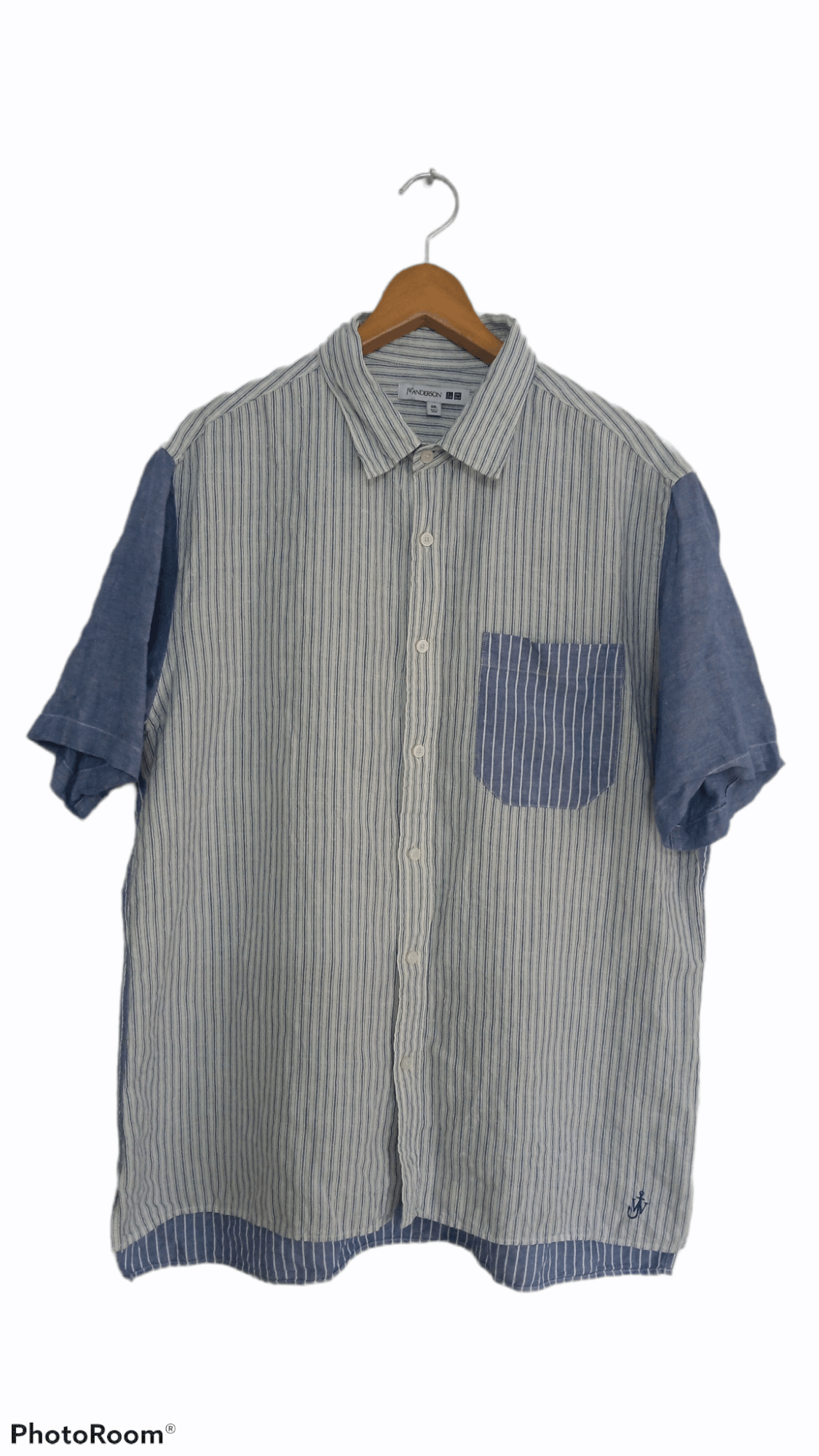 JW Anderson × Japanese Brand × Uniqlo 🔥🔥UT x J.W Anderson Striped Patch Shirt Size US XXL / EU 58 / 5 - 1 Thumbnail