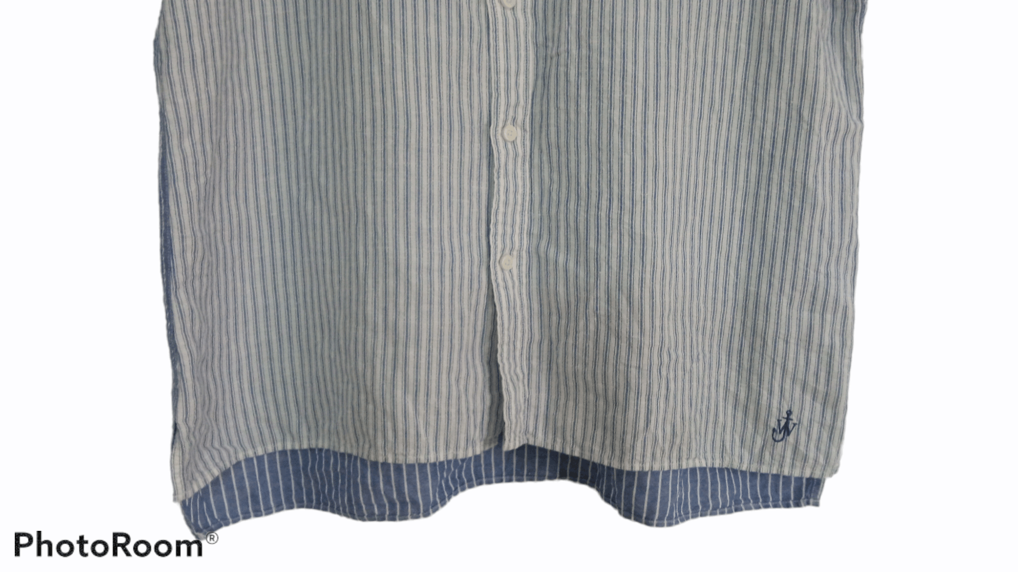 JW Anderson × Japanese Brand × Uniqlo 🔥🔥UT x J.W Anderson Striped Patch Shirt Size US XXL / EU 58 / 5 - 14 Thumbnail