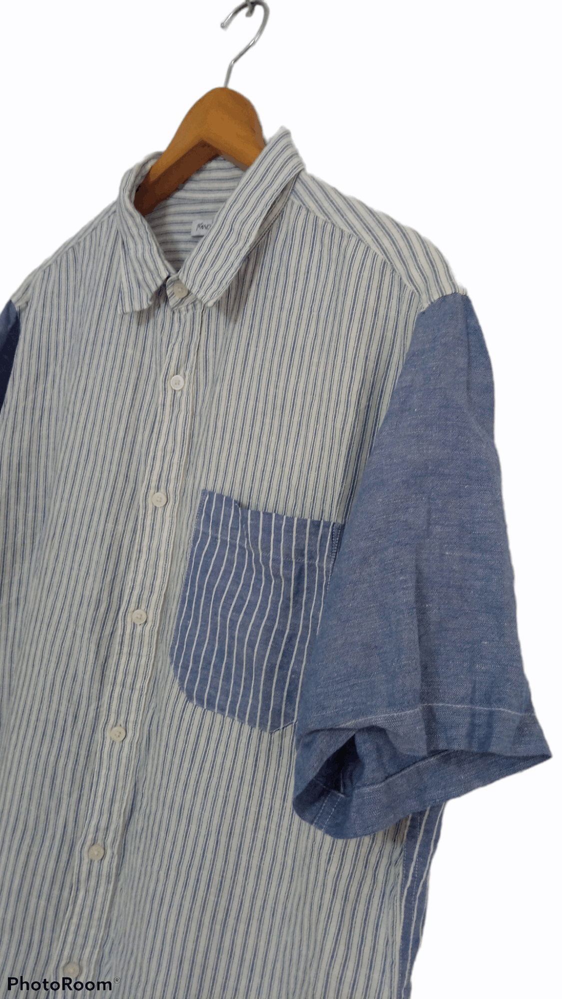 JW Anderson × Japanese Brand × Uniqlo 🔥🔥UT x J.W Anderson Striped Patch Shirt Size US XXL / EU 58 / 5 - 9 Thumbnail