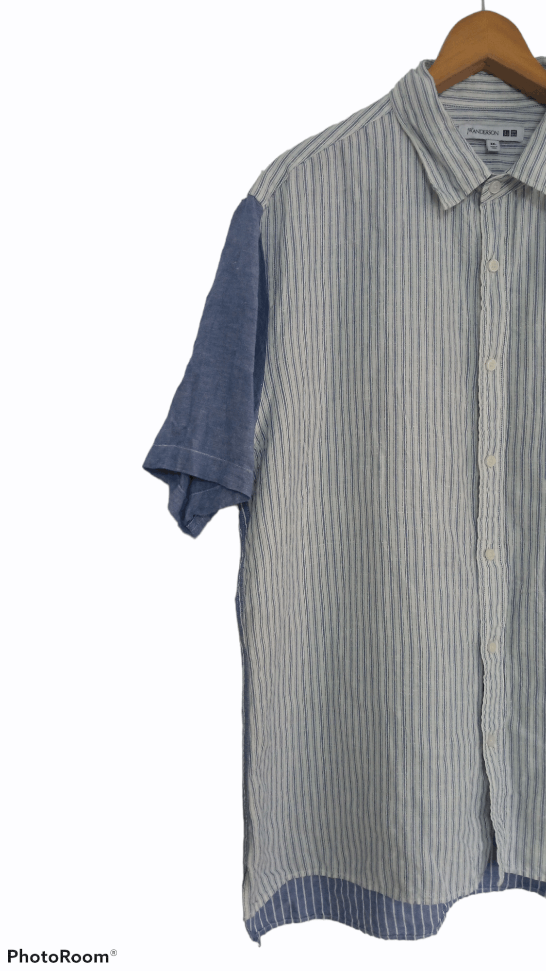 JW Anderson × Japanese Brand × Uniqlo 🔥🔥UT x J.W Anderson Striped Patch Shirt Size US XXL / EU 58 / 5 - 4 Thumbnail