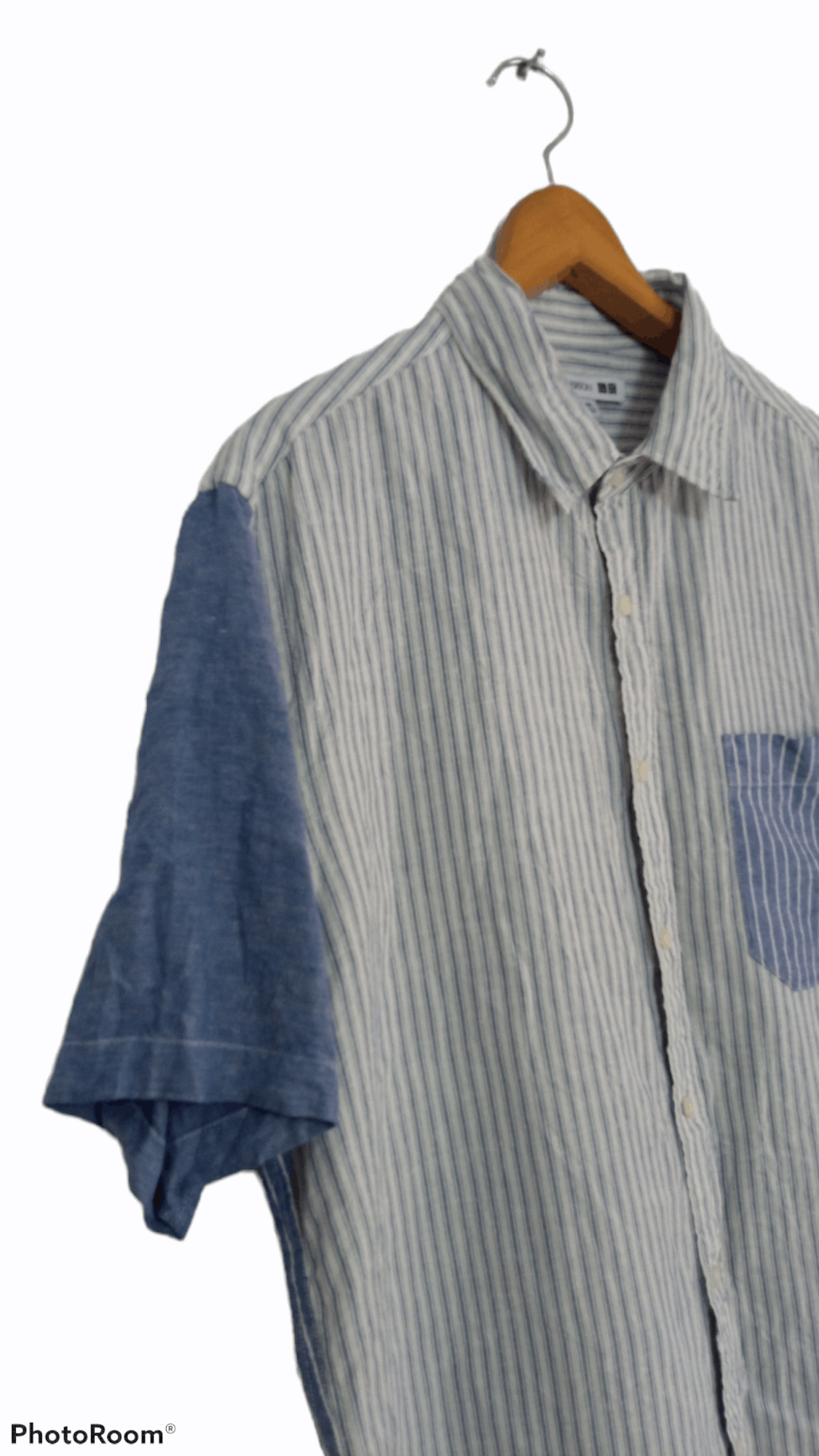 JW Anderson × Japanese Brand × Uniqlo 🔥🔥UT x J.W Anderson Striped Patch Shirt Size US XXL / EU 58 / 5 - 6 Thumbnail