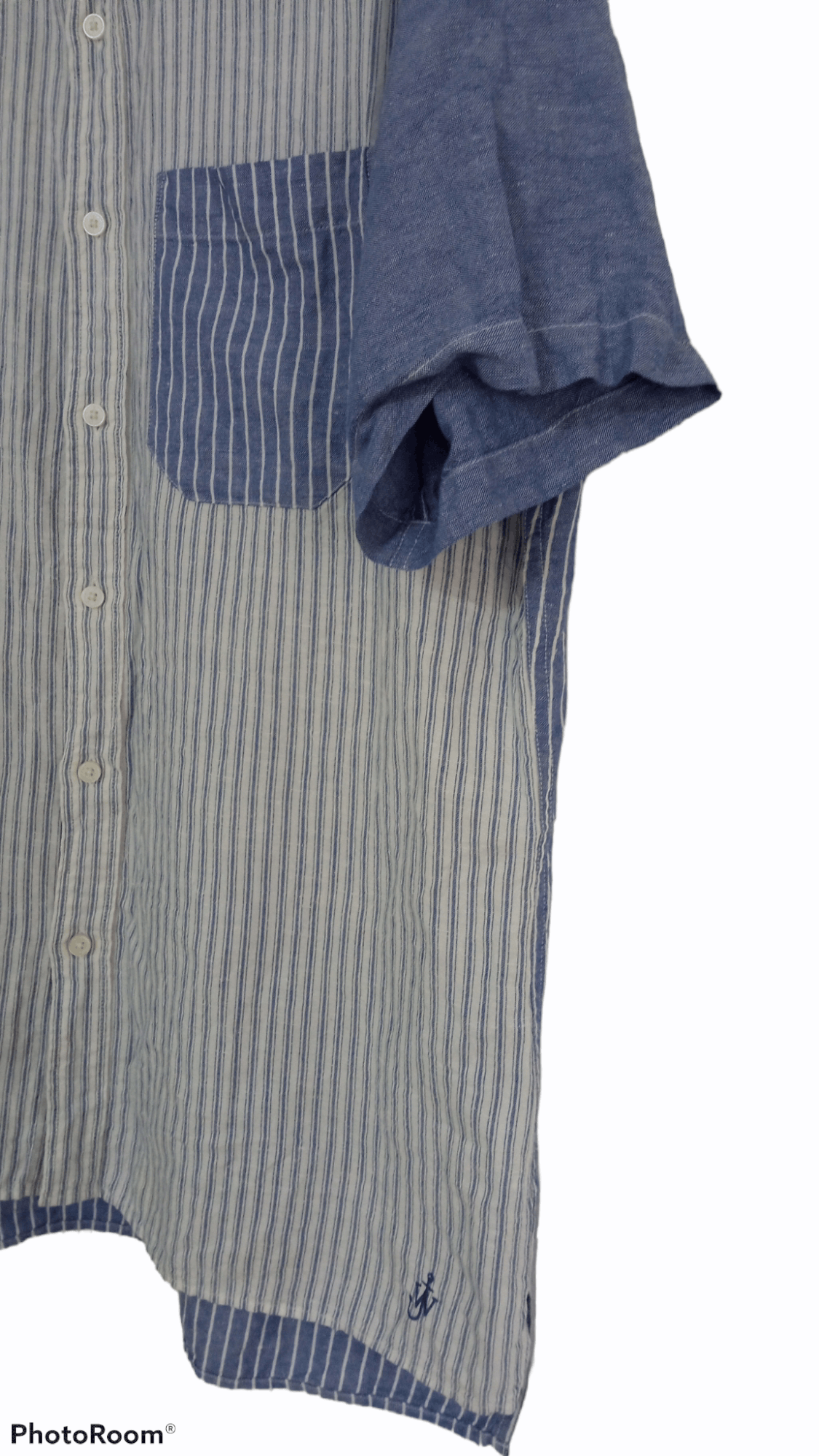 JW Anderson × Japanese Brand × Uniqlo 🔥🔥UT x J.W Anderson Striped Patch Shirt Size US XXL / EU 58 / 5 - 10 Thumbnail