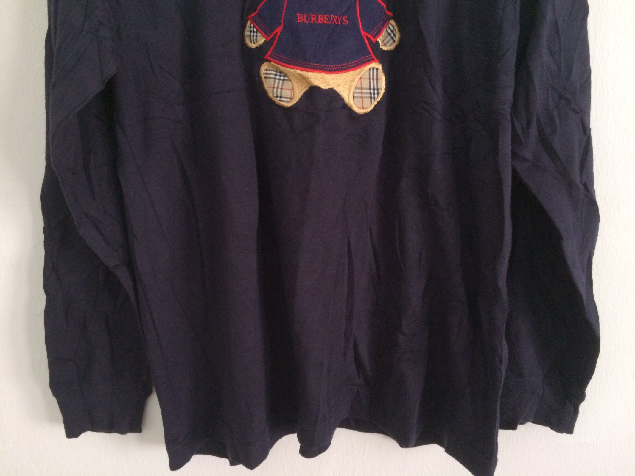 Burberry × Vintage 🔥Vtg Burberrys Nova Check Embroidered Teddy Bears T-Shirt Size US L / EU 52-54 / 3 - 6 Thumbnail