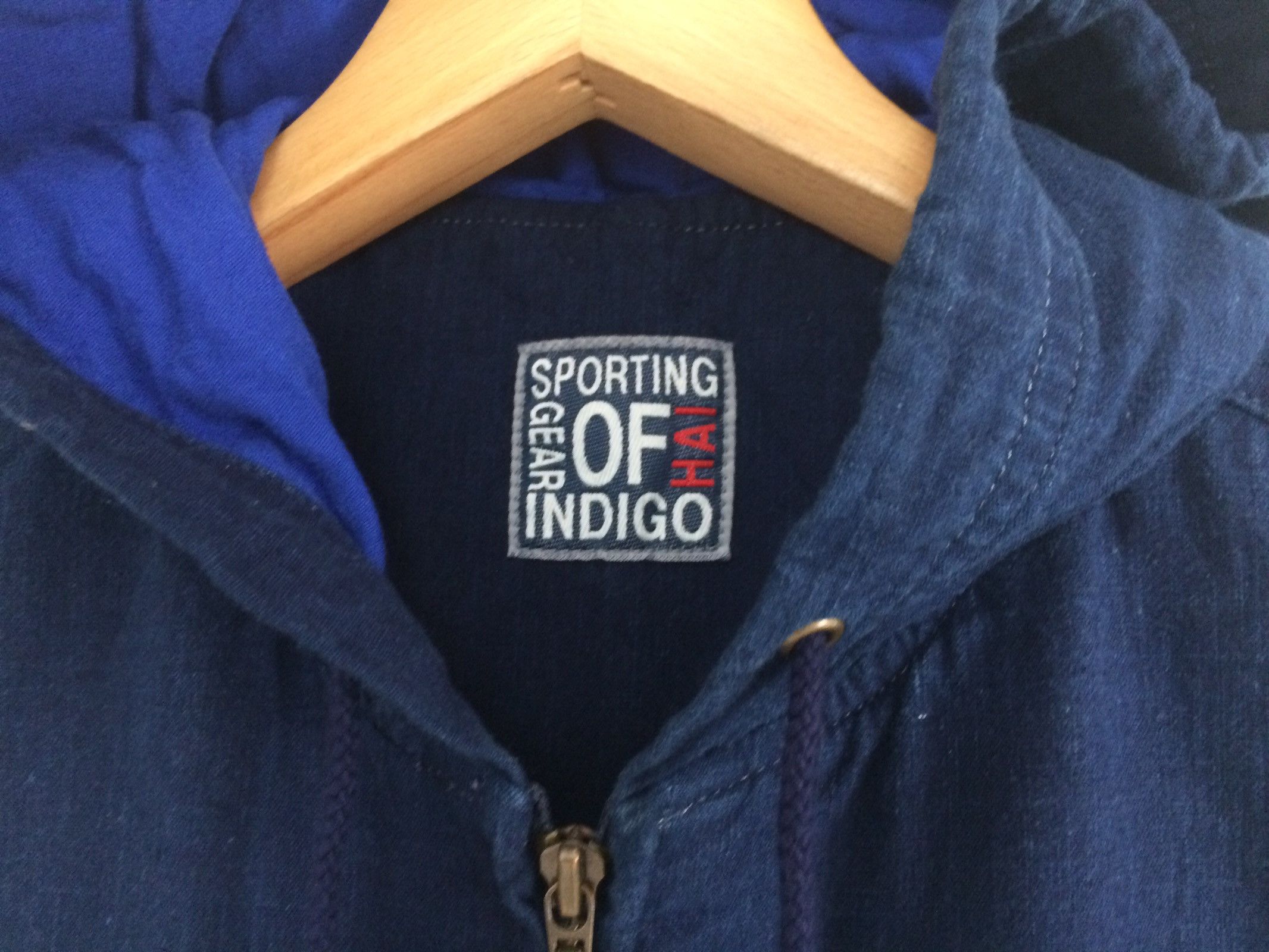 Hai Sporting Gear × Indigo × Issey Miyake 🔥🔥Hai Sporting Gear Issey Miyaki Sleeveless Indigo Hoodies Size US M / EU 48-50 / 2 - 6 Thumbnail