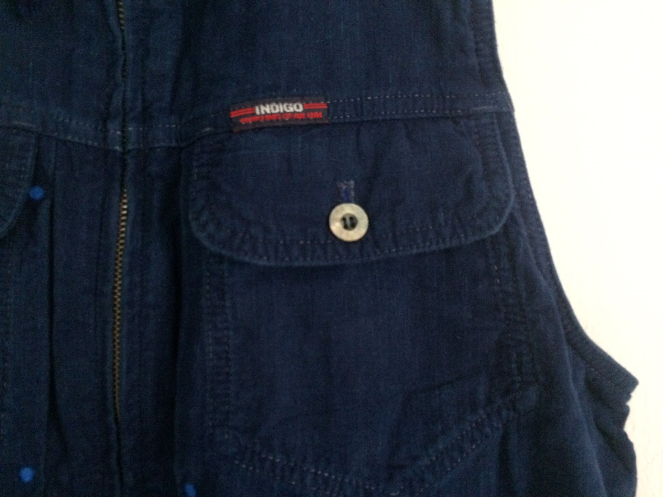 Hai Sporting Gear × Indigo × Issey Miyake 🔥🔥Hai Sporting Gear Issey Miyaki Sleeveless Indigo Hoodies Size US M / EU 48-50 / 2 - 8 Thumbnail