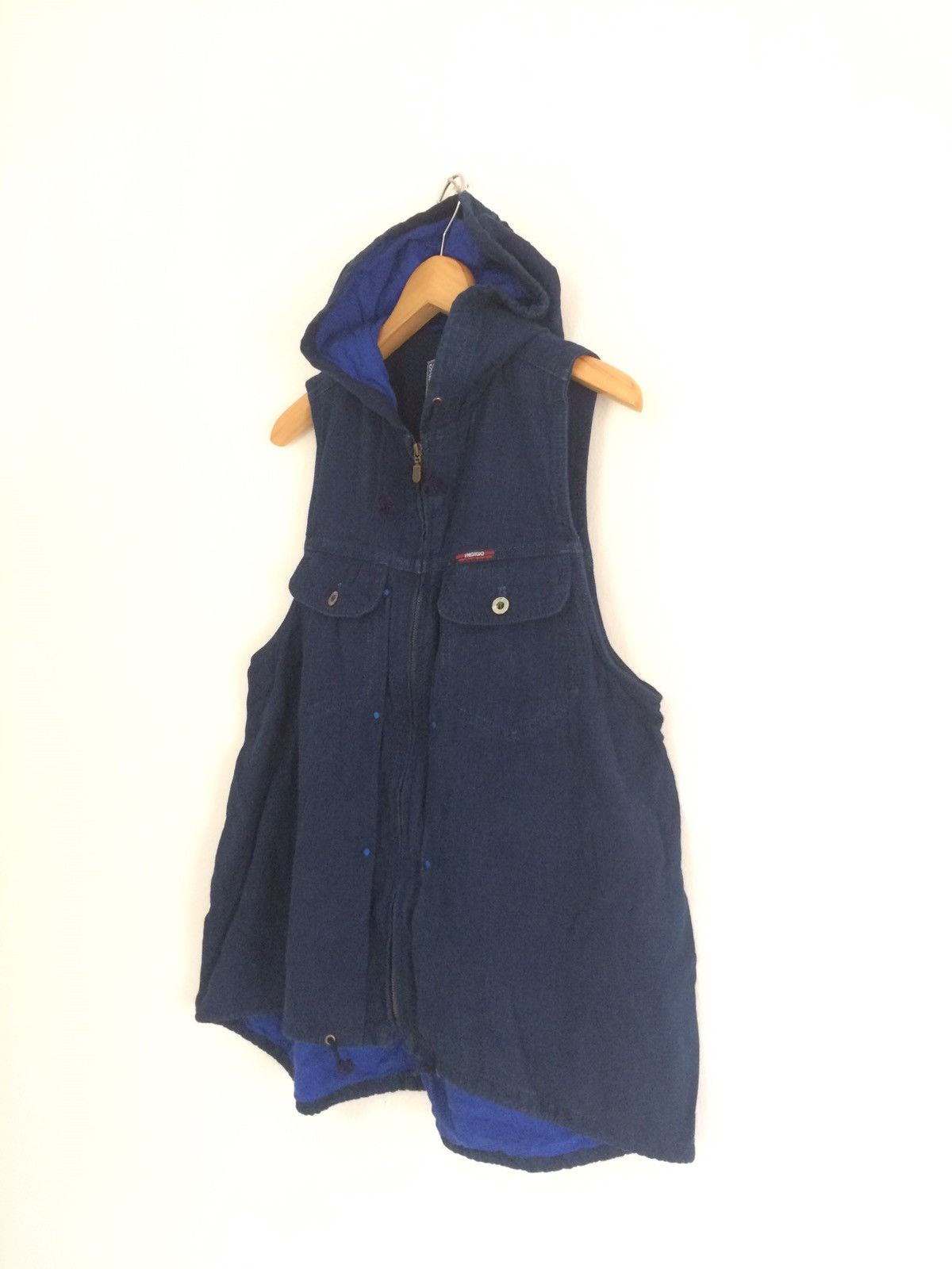 Hai Sporting Gear × Indigo × Issey Miyake 🔥🔥Hai Sporting Gear Issey Miyaki Sleeveless Indigo Hoodies Size US M / EU 48-50 / 2 - 3 Thumbnail