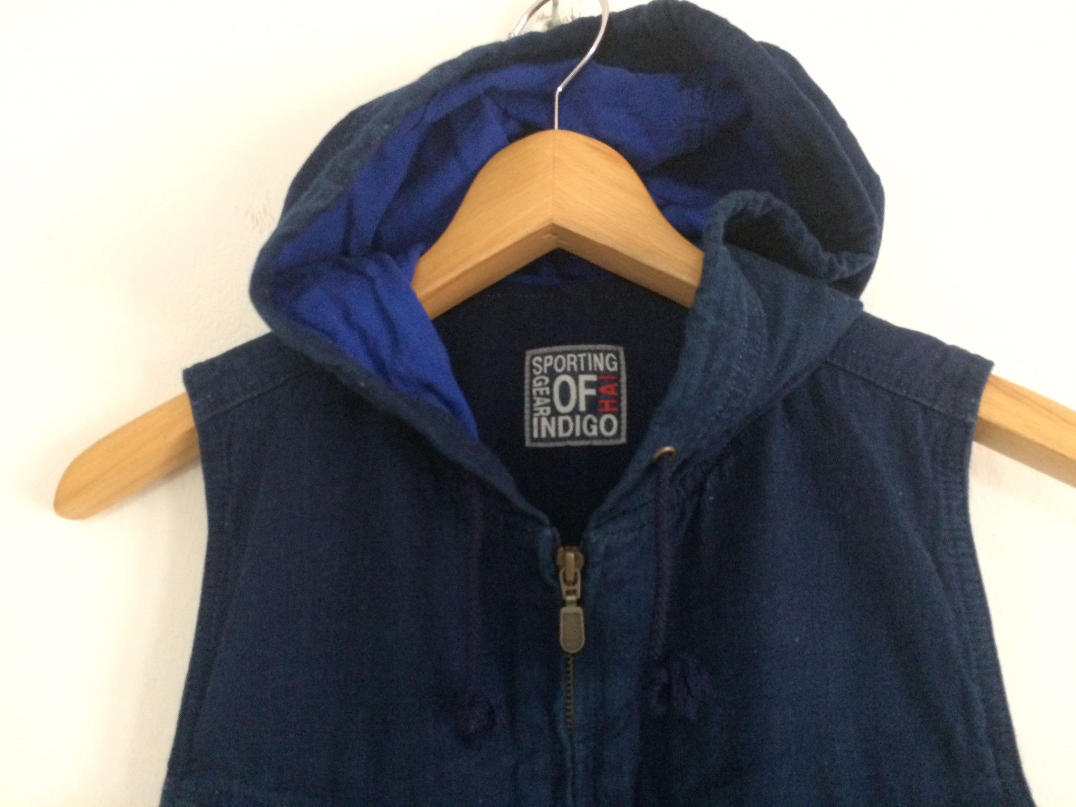 Hai Sporting Gear × Indigo × Issey Miyake 🔥🔥Hai Sporting Gear Issey Miyaki Sleeveless Indigo Hoodies Size US M / EU 48-50 / 2 - 5 Thumbnail