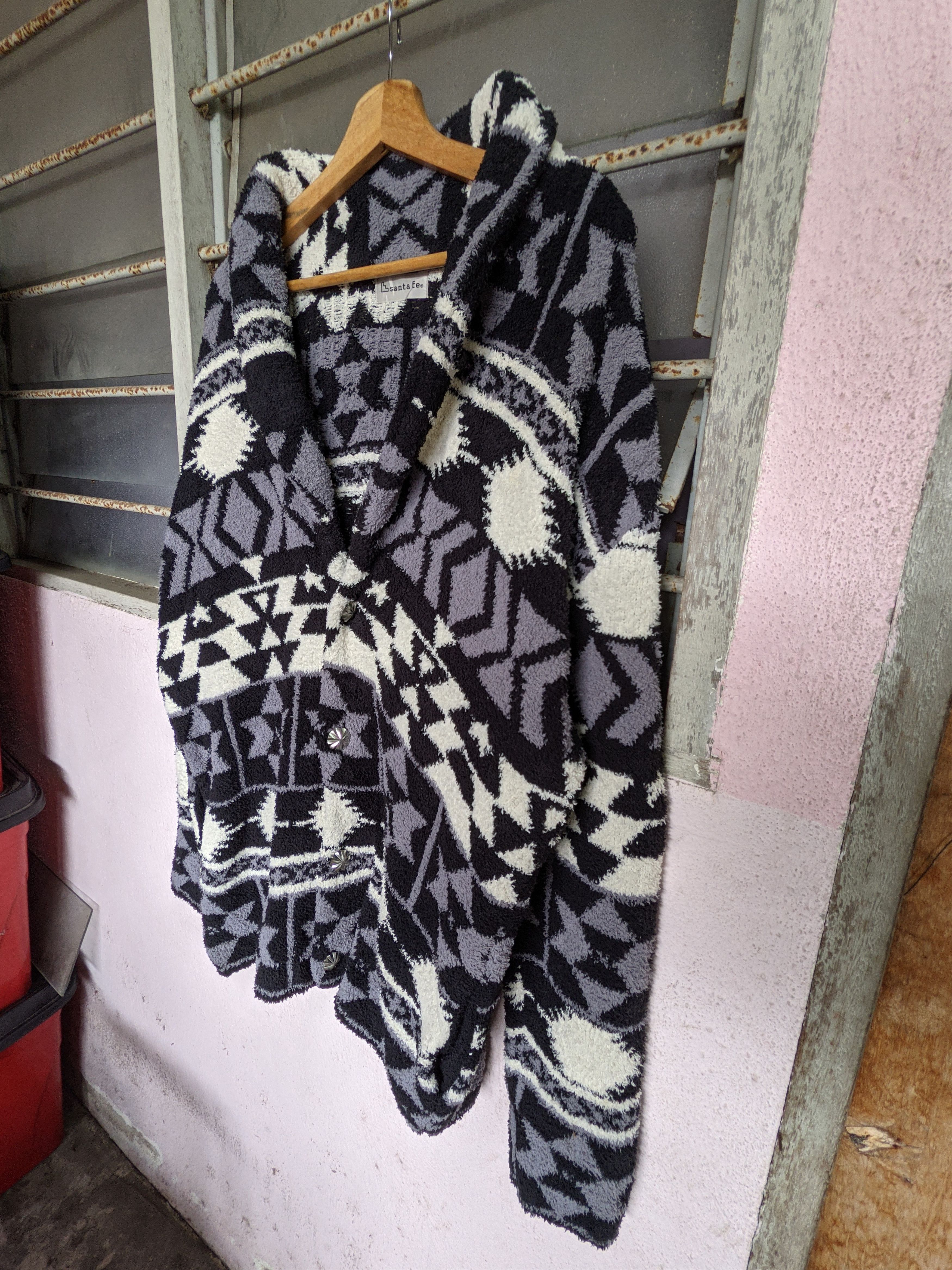 Aztech Mountain × Japanese Brand × Native Vintage Santa Fe Native Knitted Cardigan Size US L / EU 52-54 / 3 - 4 Thumbnail