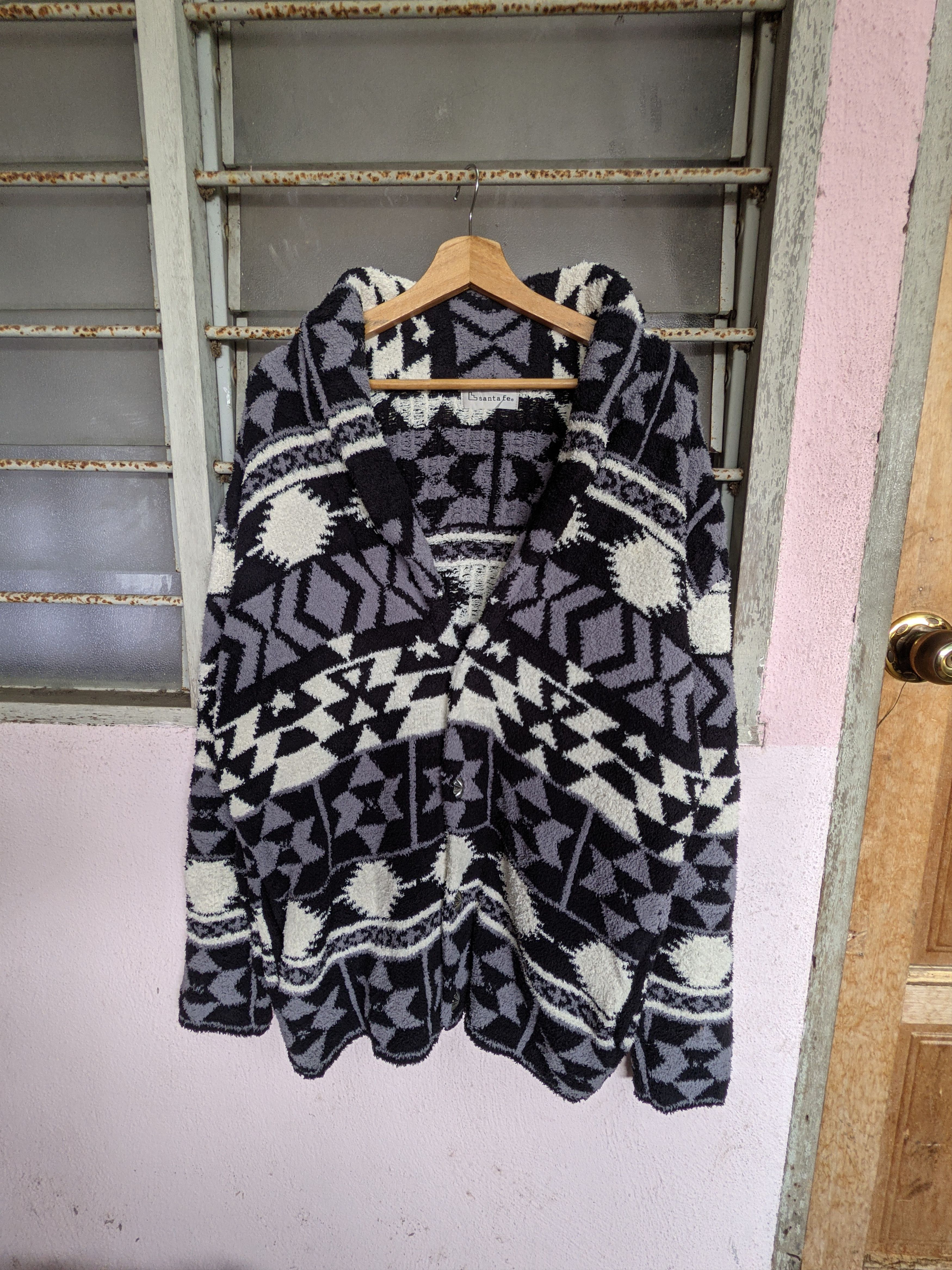 Aztech Mountain × Japanese Brand × Native Vintage Santa Fe Native Knitted Cardigan Size US L / EU 52-54 / 3 - 5 Thumbnail