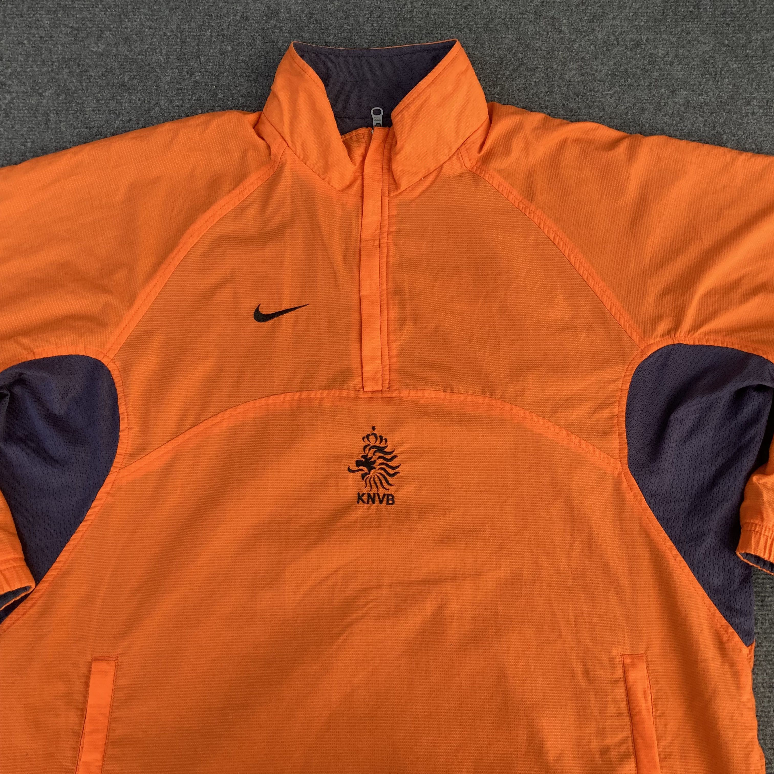 Nike Vintage Nike KNVB Netherlands Reversible Football Soccer Jacket Grailed