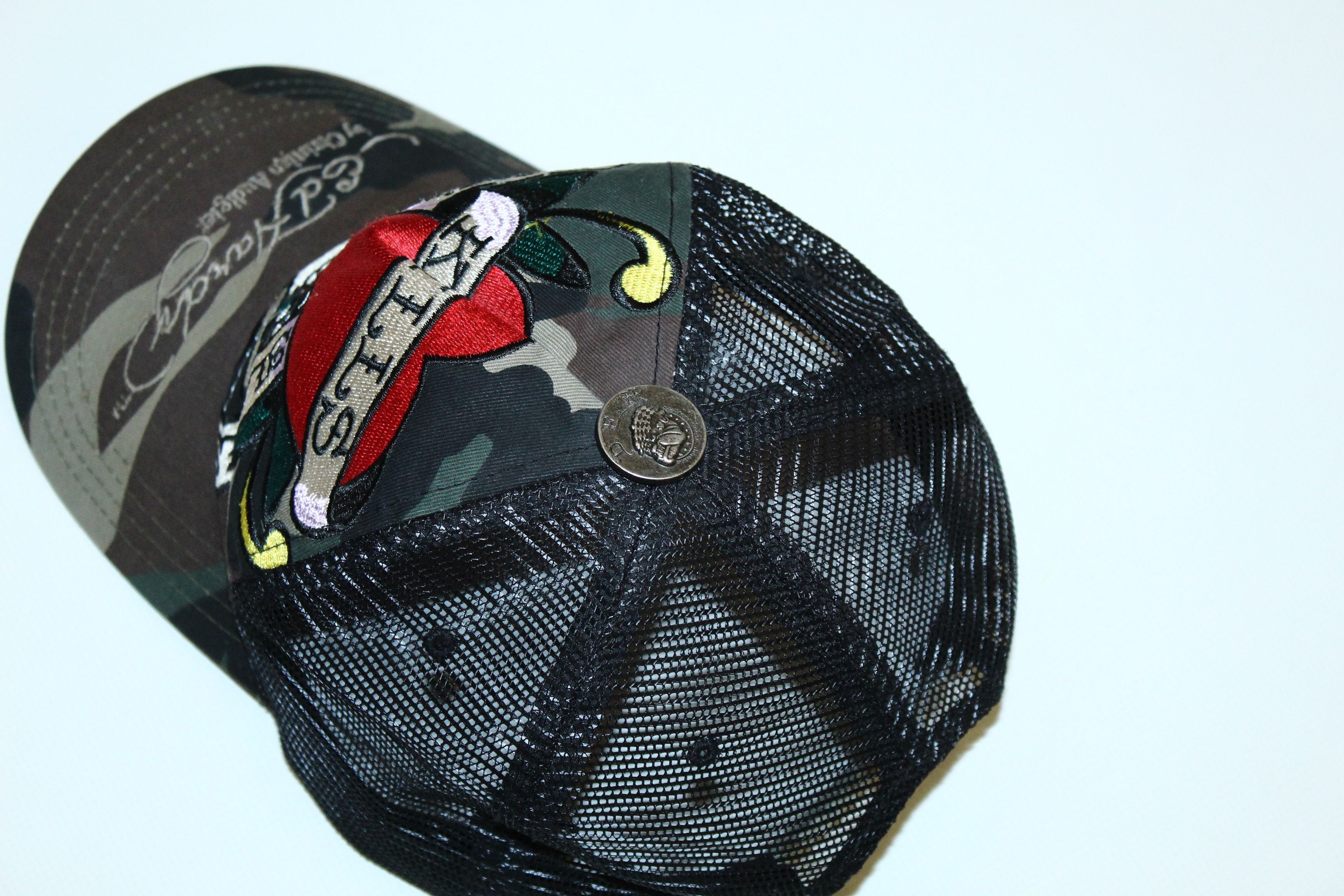 Christian Audigier Y2K💥 Ed Hardy by Christian Audigier Y2k Trucker Cap Size ONE SIZE - 4 Thumbnail