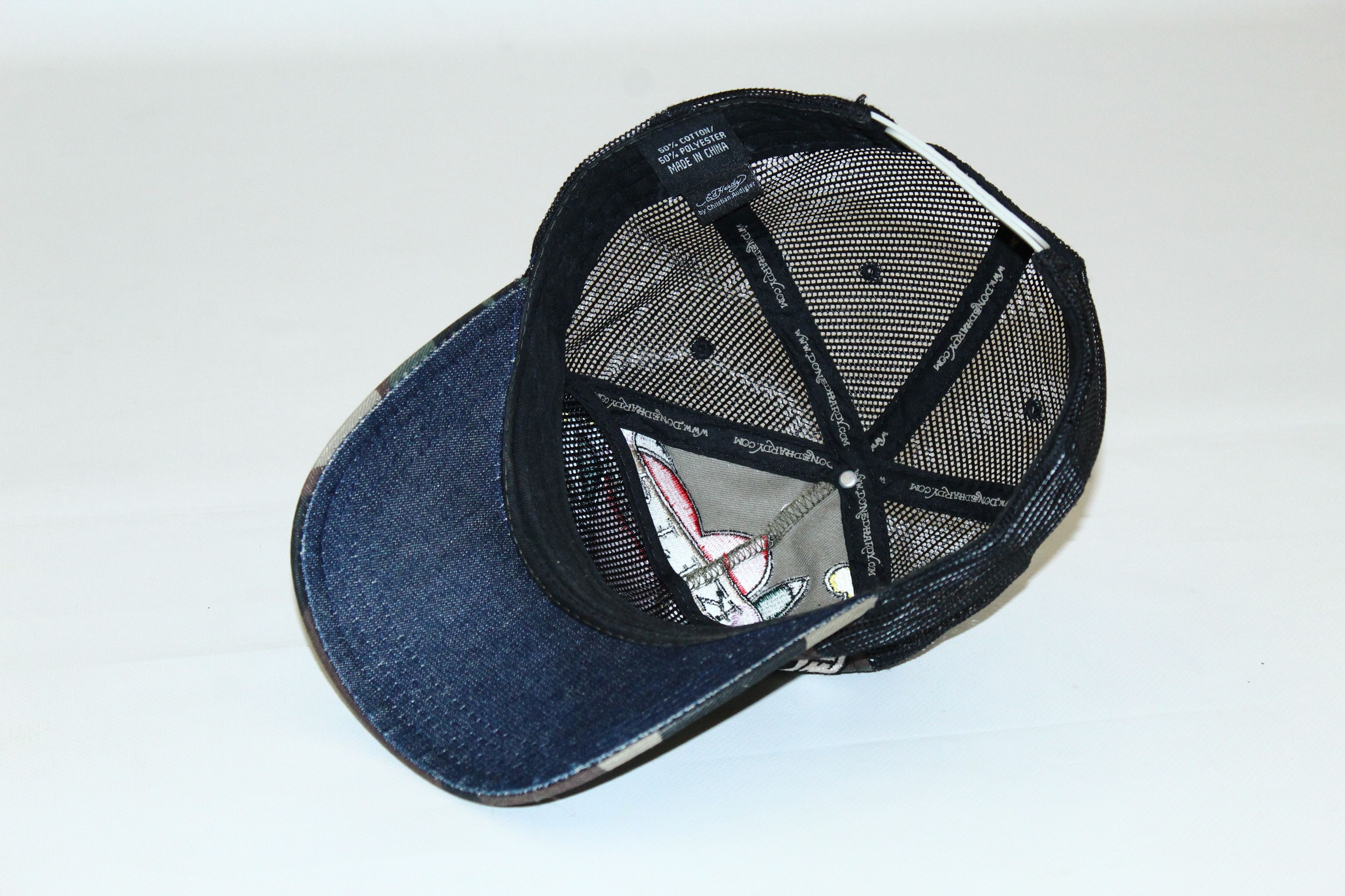 Christian Audigier Y2K💥 Ed Hardy by Christian Audigier Y2k Trucker Cap Size ONE SIZE - 5 Thumbnail