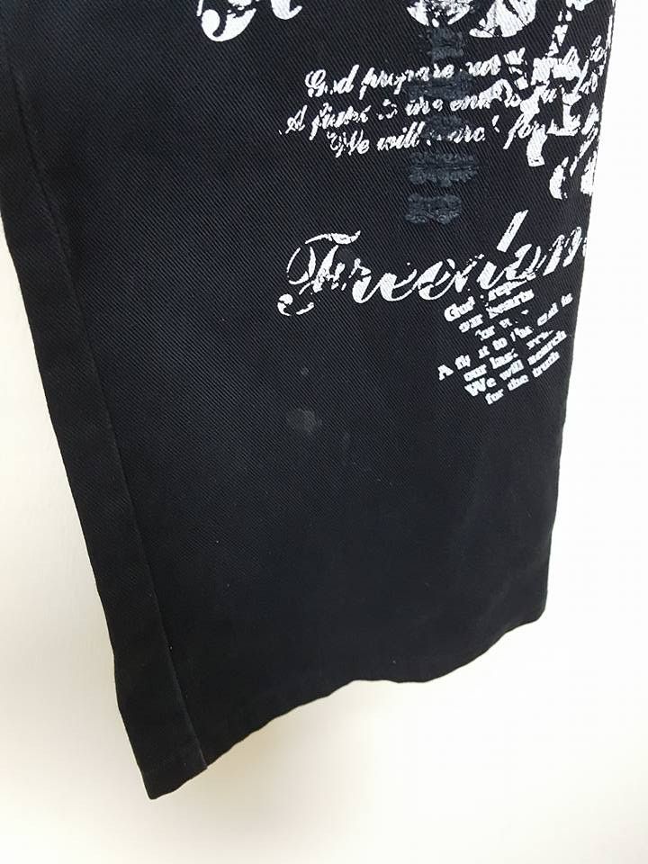 Japanese Brand Japanese Brand BATSU STUDIO Quotes Zipper Denim Jeans Pants Size US 31 - 9 Thumbnail