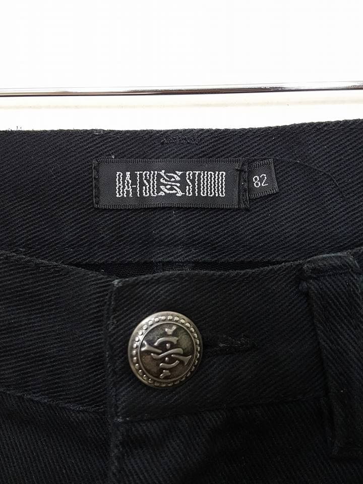 Japanese Brand Japanese Brand BATSU STUDIO Quotes Zipper Denim Jeans Pants Size US 31 - 6 Thumbnail