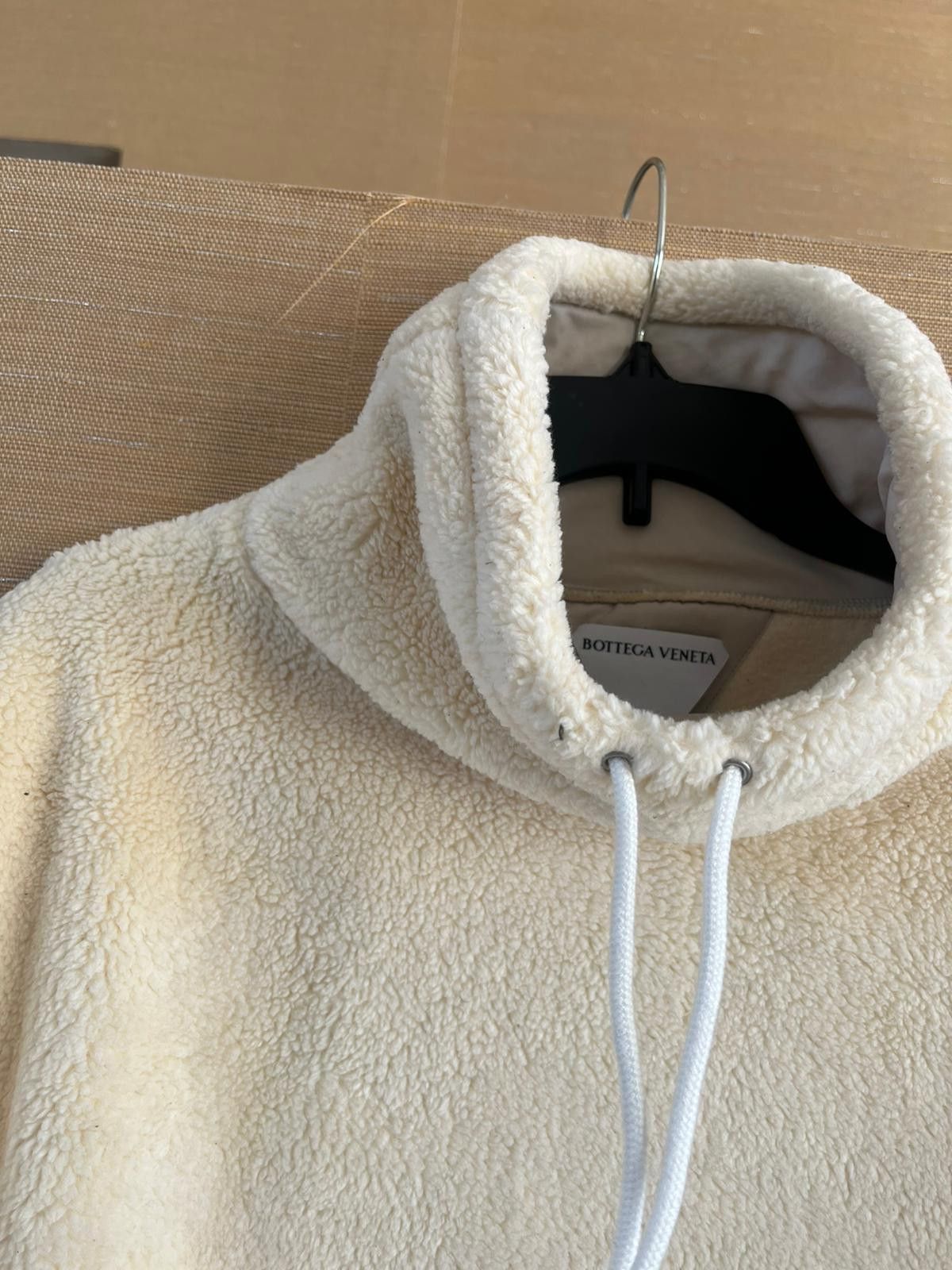 Bottega Veneta Cotton Fleece Pullover Sweater in Chalk Size US M / EU 48-50 / 2 - 8 Thumbnail