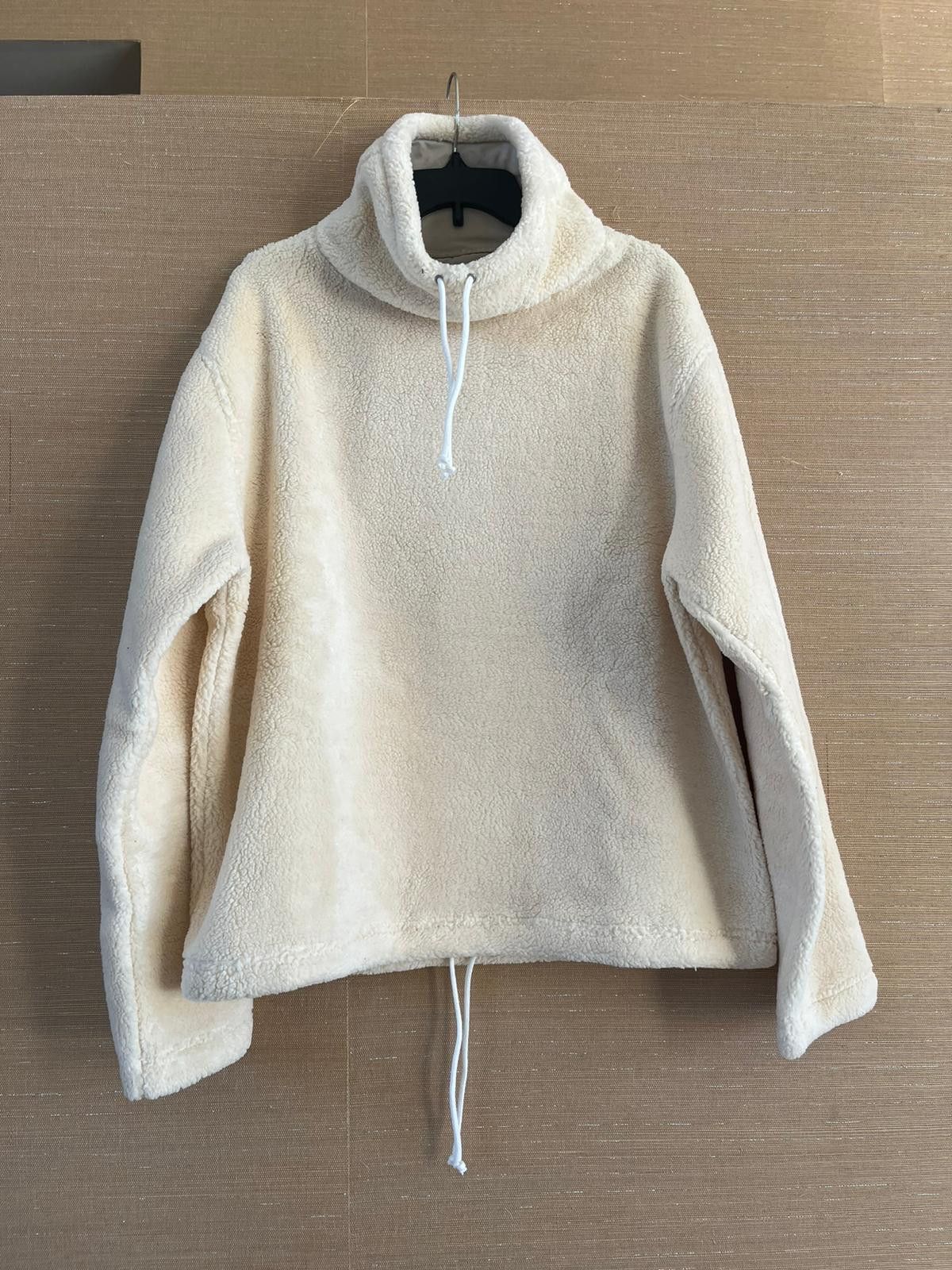 Bottega Veneta Cotton Fleece Pullover Sweater in Chalk Size US M / EU 48-50 / 2 - 6 Thumbnail