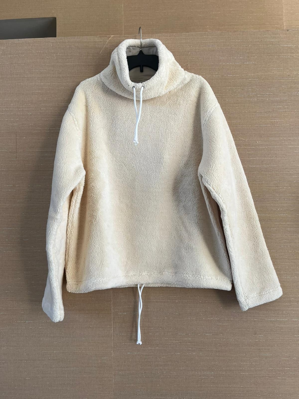Bottega Veneta Cotton Fleece Pullover Sweater in Chalk Size US M / EU 48-50 / 2 - 7 Thumbnail