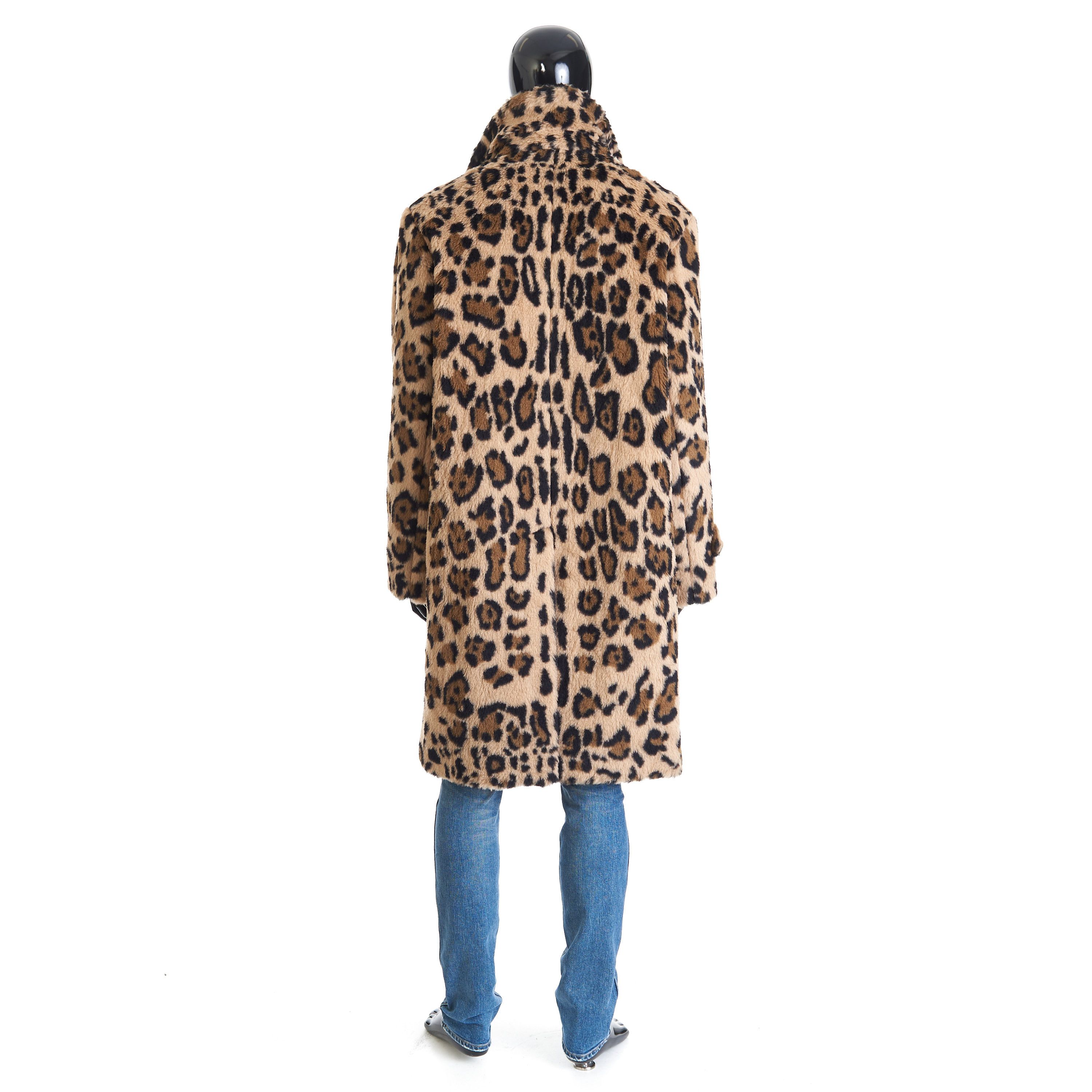Celine Oversized MAC Coat In Leopard Print Alpaca Size US S / EU 44-46 / 1 - 6 Thumbnail