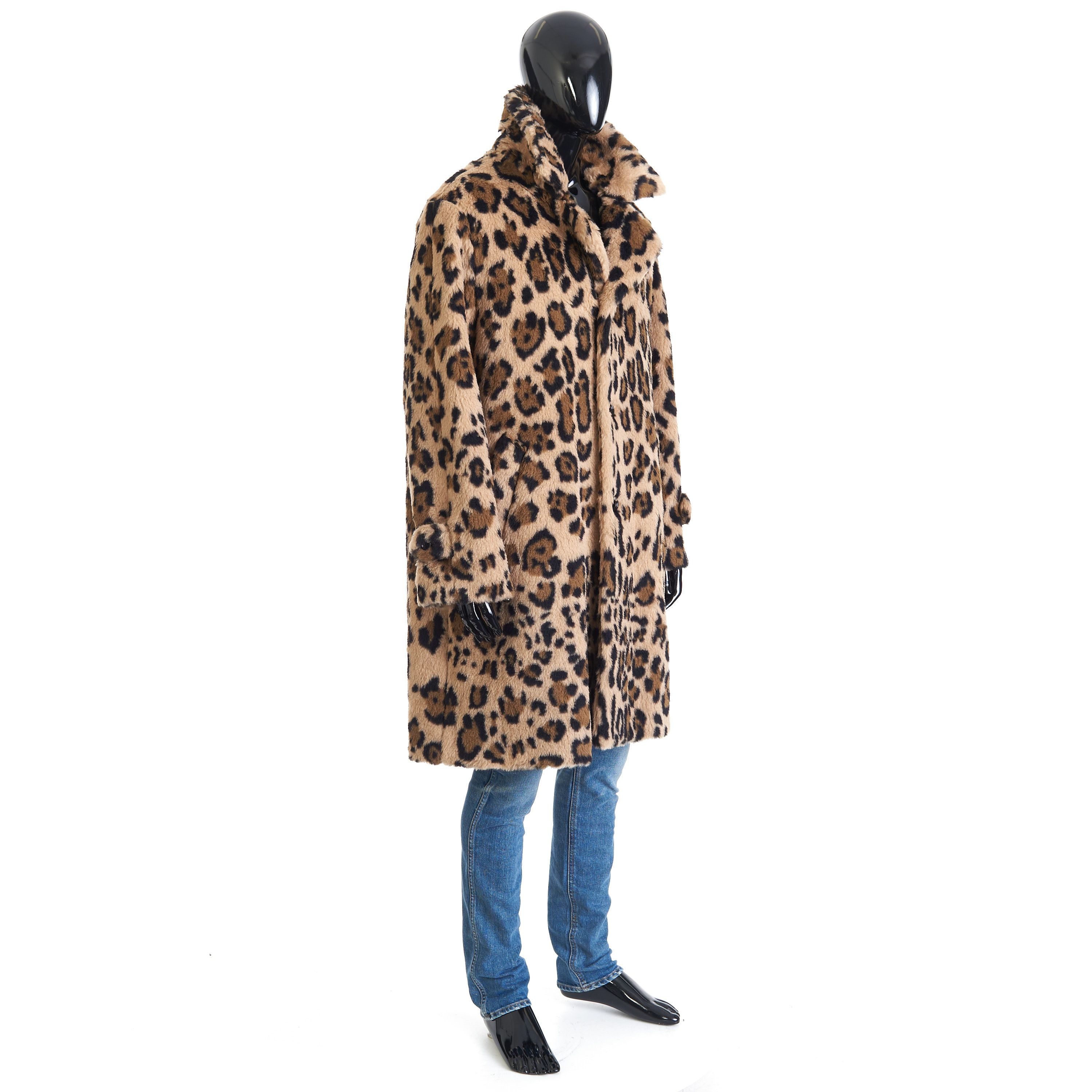 Celine Oversized MAC Coat In Leopard Print Alpaca Size US S / EU 44-46 / 1 - 7 Thumbnail