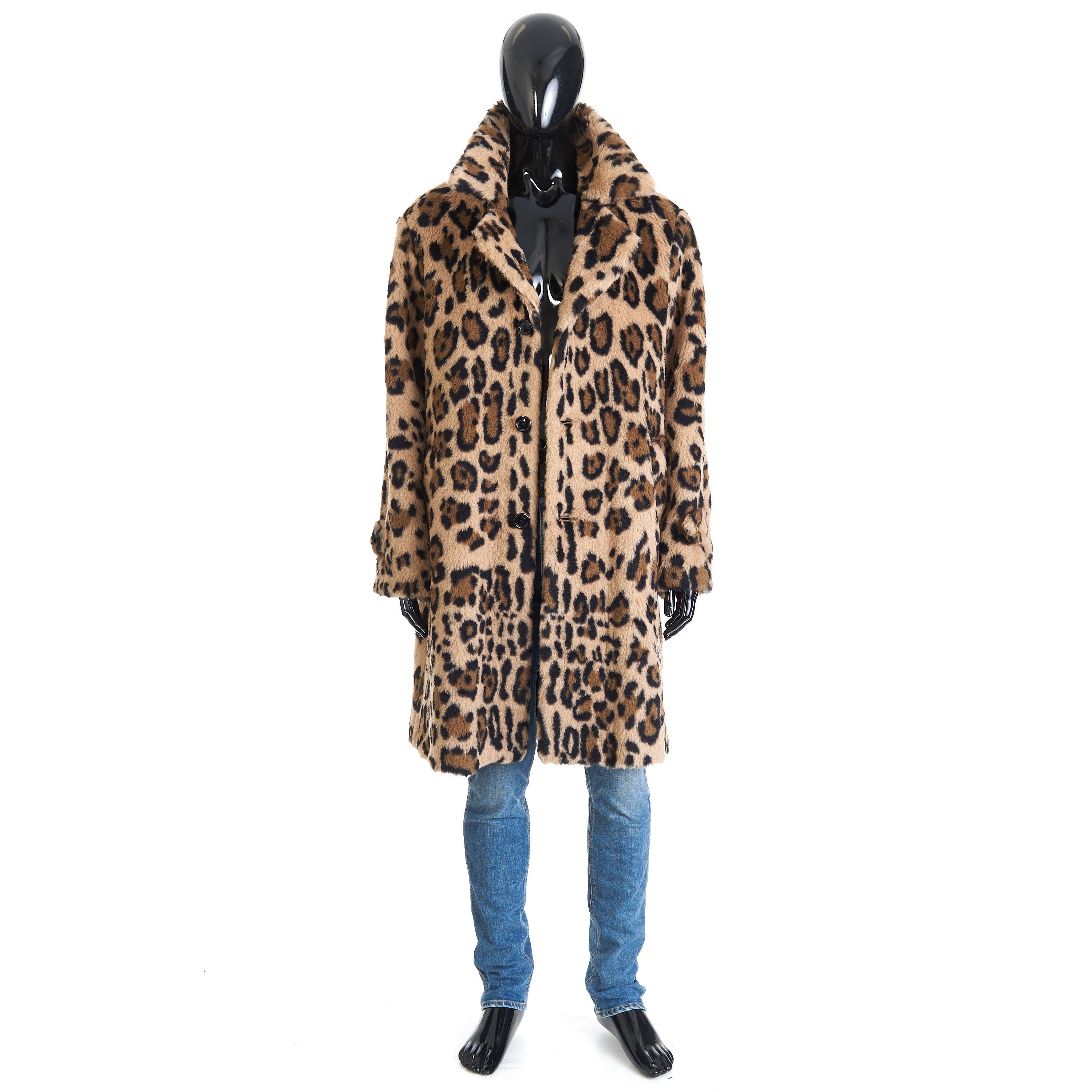 Celine Oversized MAC Coat In Leopard Print Alpaca Size US S / EU 44-46 / 1 - 8 Thumbnail