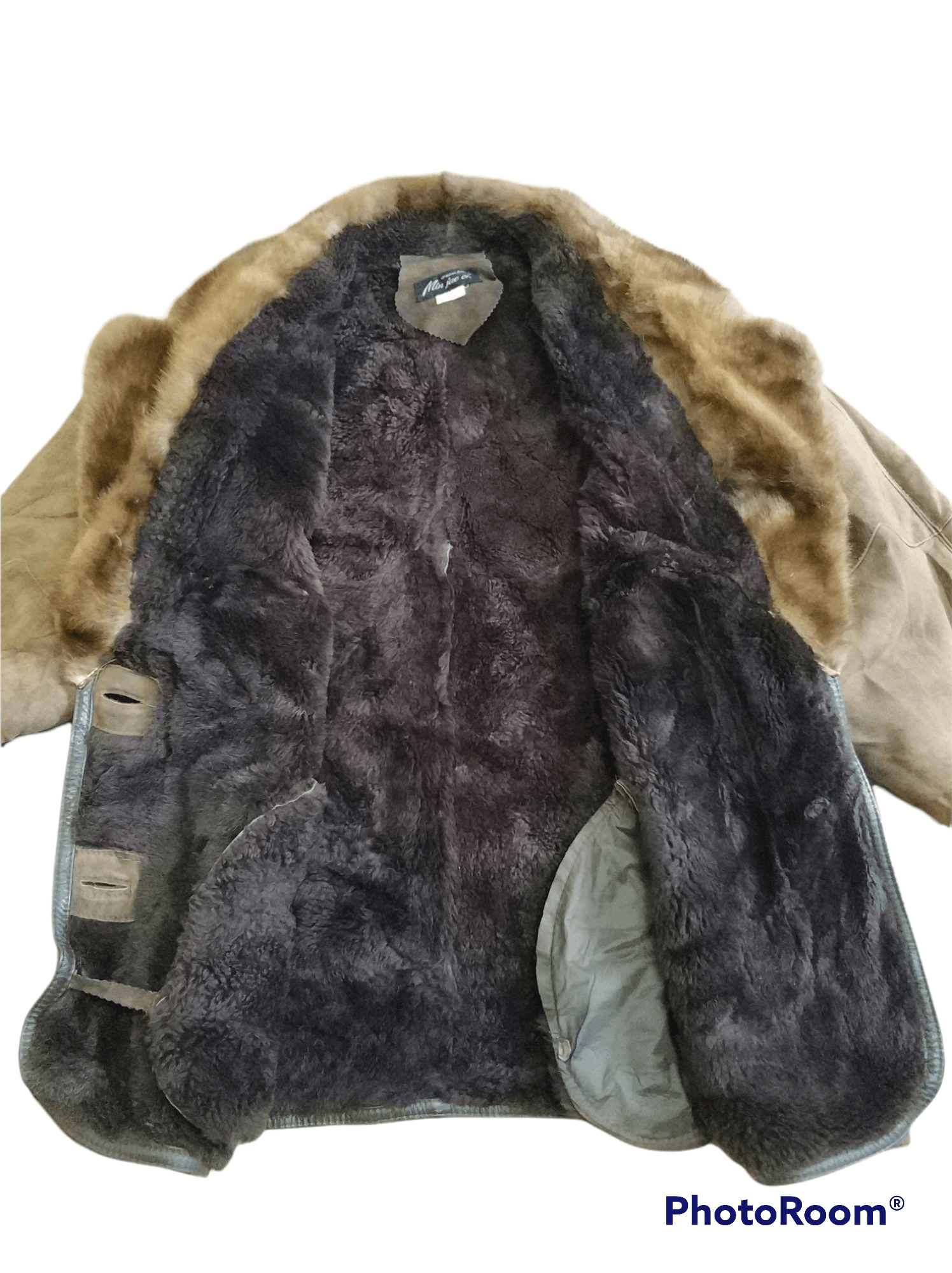 Japanese Brand 🔥Min Jue Oh Faux Fur Sherpa Synthetic Leather Jacket Size US M / EU 48-50 / 2 - 7 Thumbnail