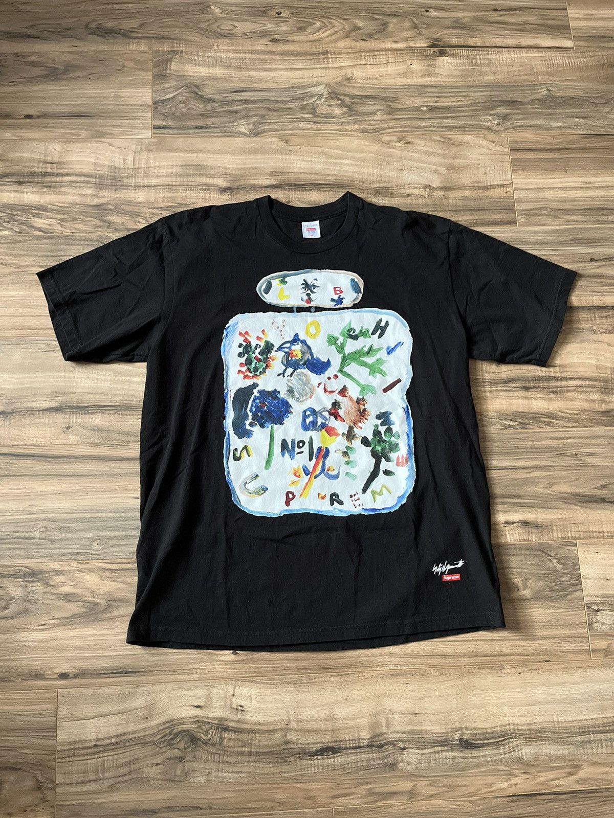 Supreme × Yohji Yamamoto Supreme Yohji Yamamoto Paint Tee | Grailed