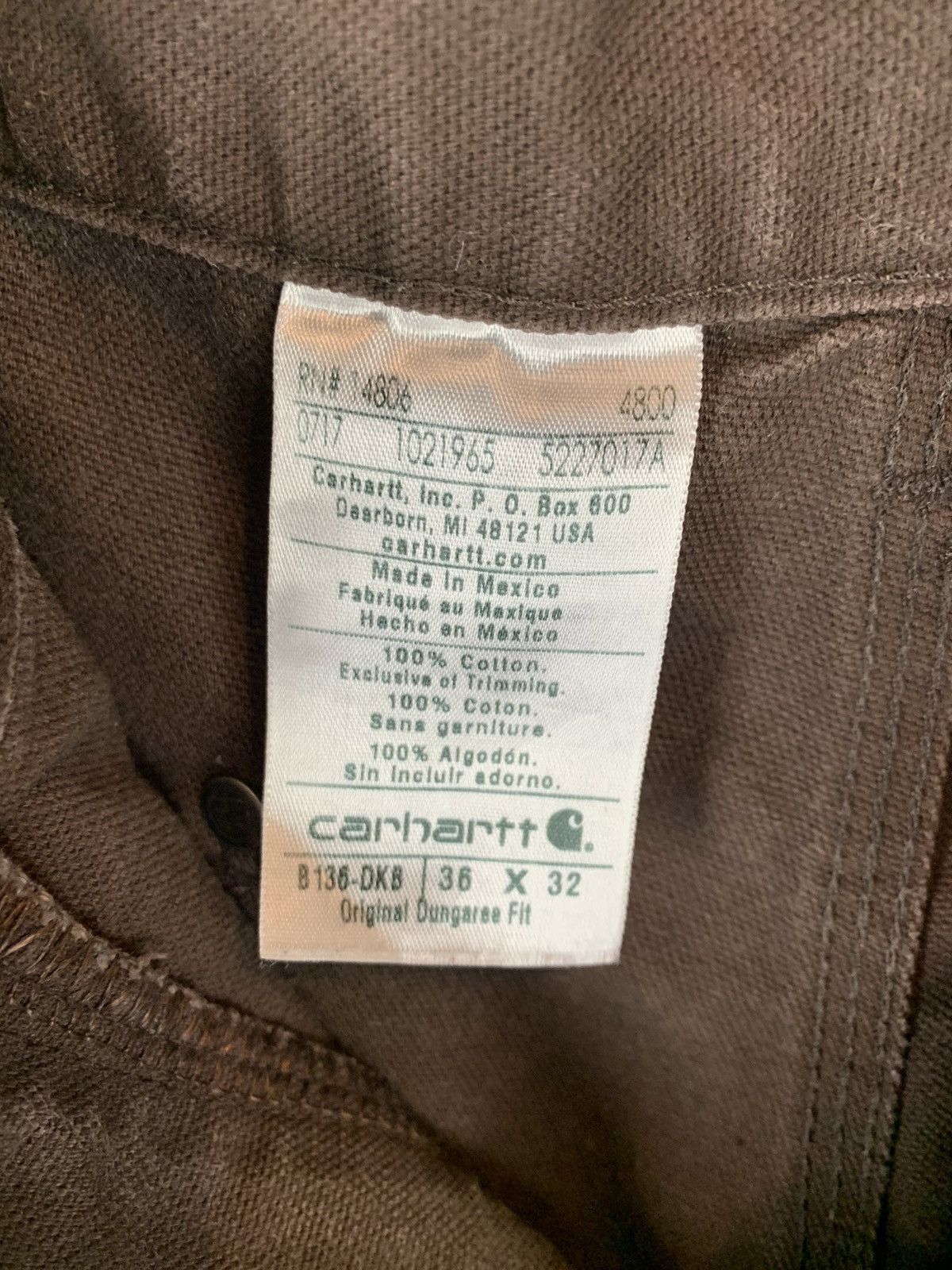 Carhartt Vintage carhartt brown doubleknee pants Size US 35 - 3 Thumbnail