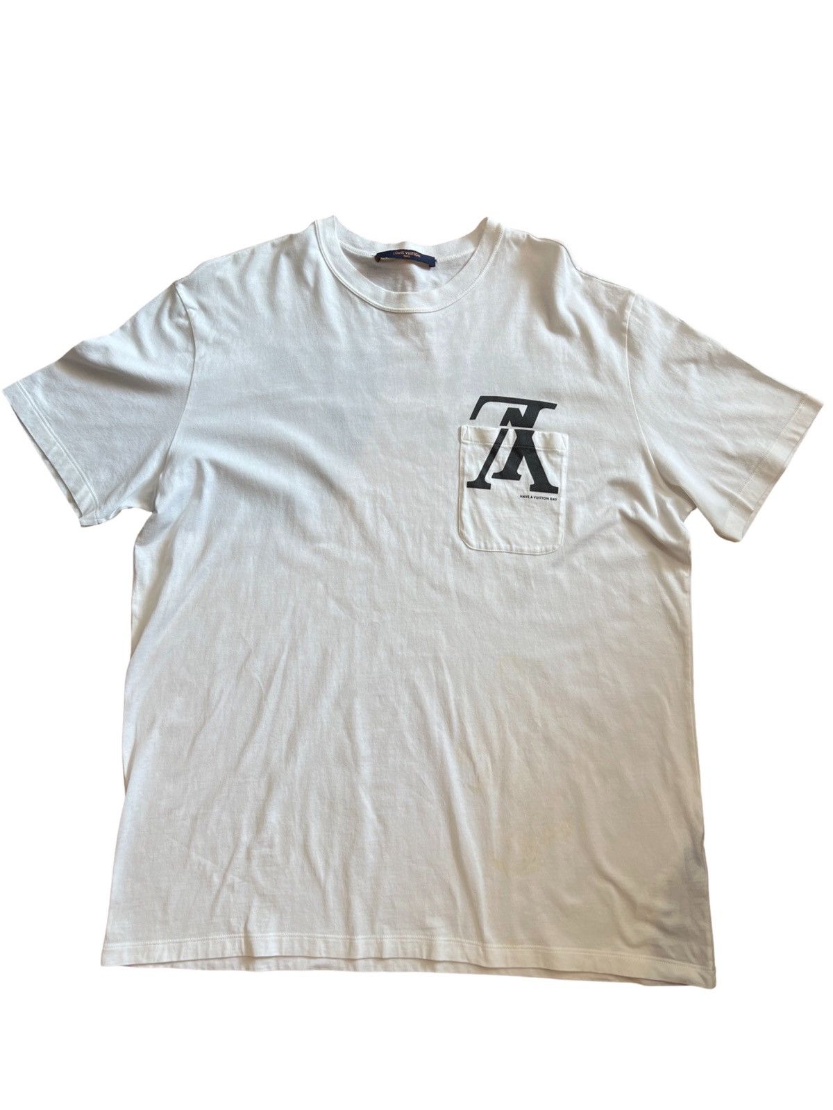image of Louis Vuitton Forever Tee in White, Men's (Size Large)