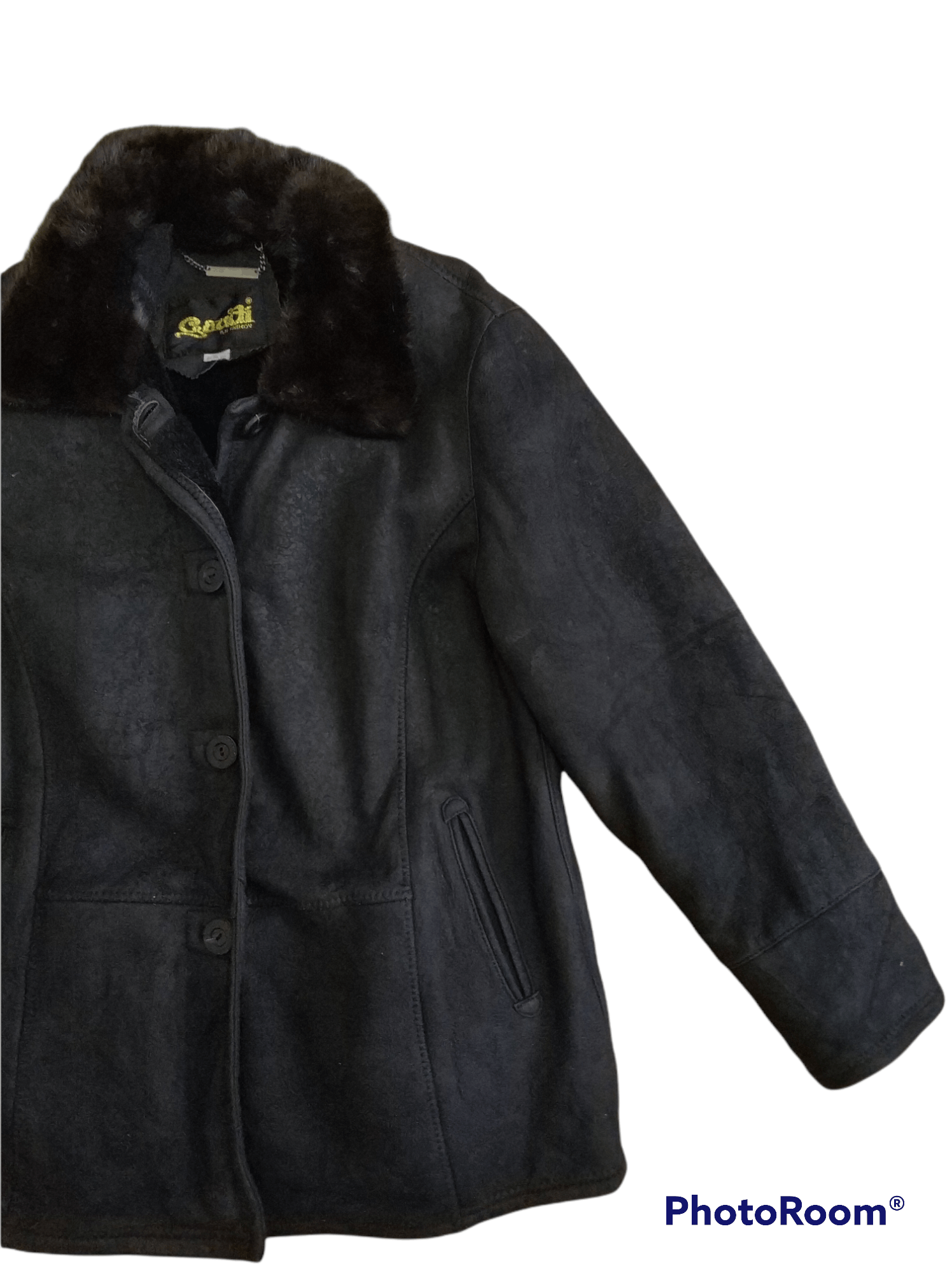 Other 🔥Caudi Black Faux Fur Sherpa Synthetic Leather Jacket Size US S / EU 44-46 / 1 - 3 Thumbnail