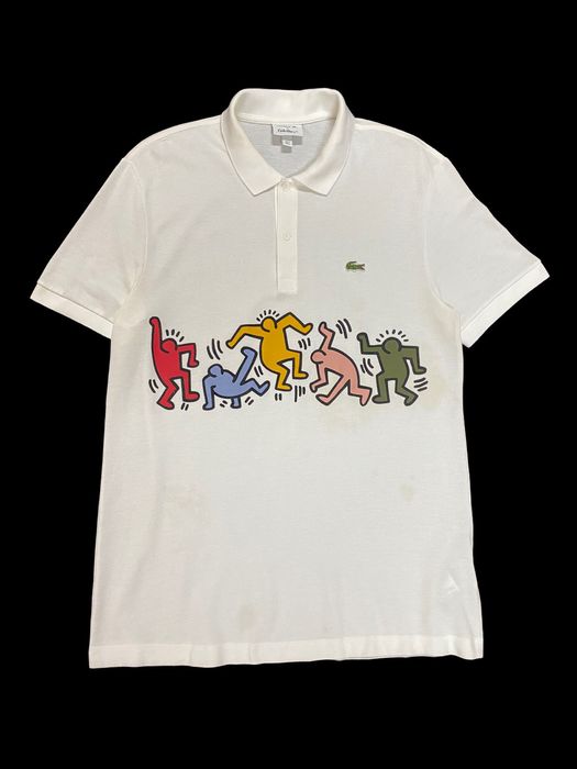 Lacoste Rare Keith Haring X Lacoste Pop Art Polo Shirt Grailed