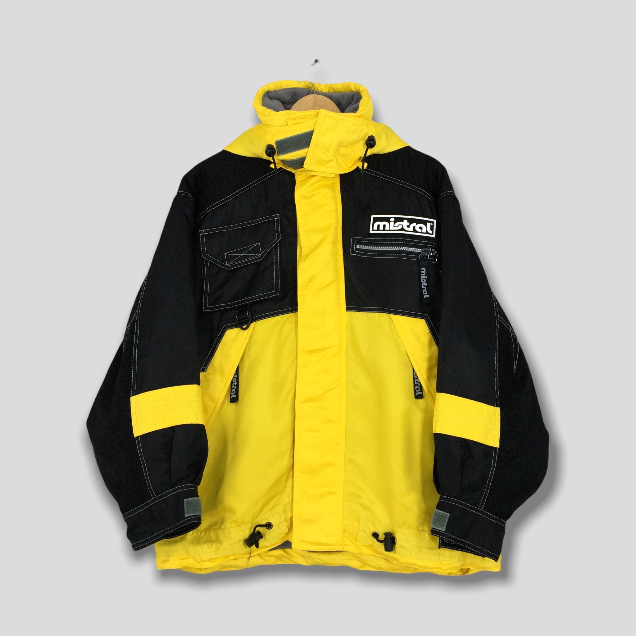 image of Bomber Jacket x Burton Vintage Mistral Ski Wear Winter Sku Suits Jacket Small in Yellow, Men's