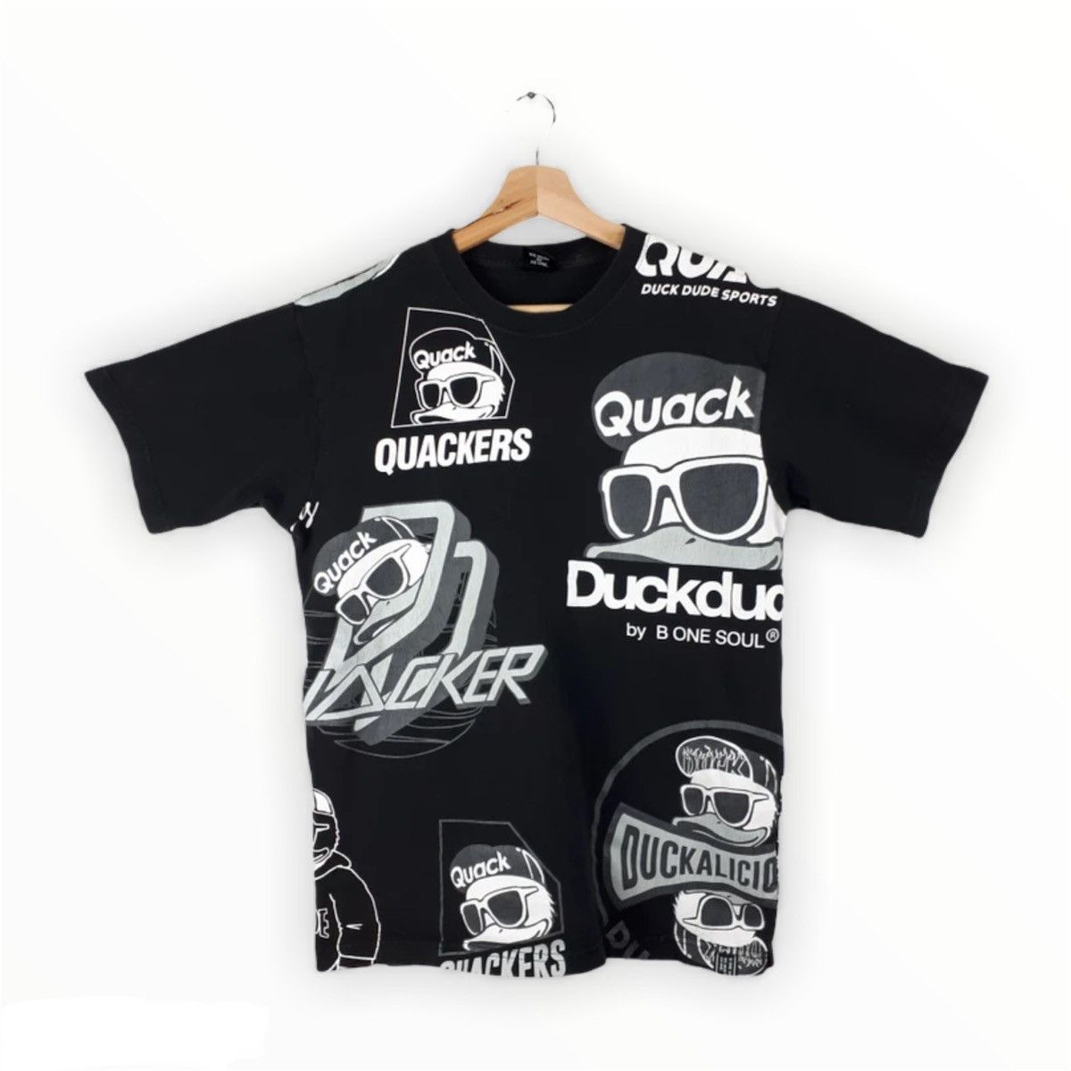 Japanese Brand × Vintage Vintage Duckdude Quackers Fullprint Size US S / EU 44-46 / 1 - 1 Thumbnail