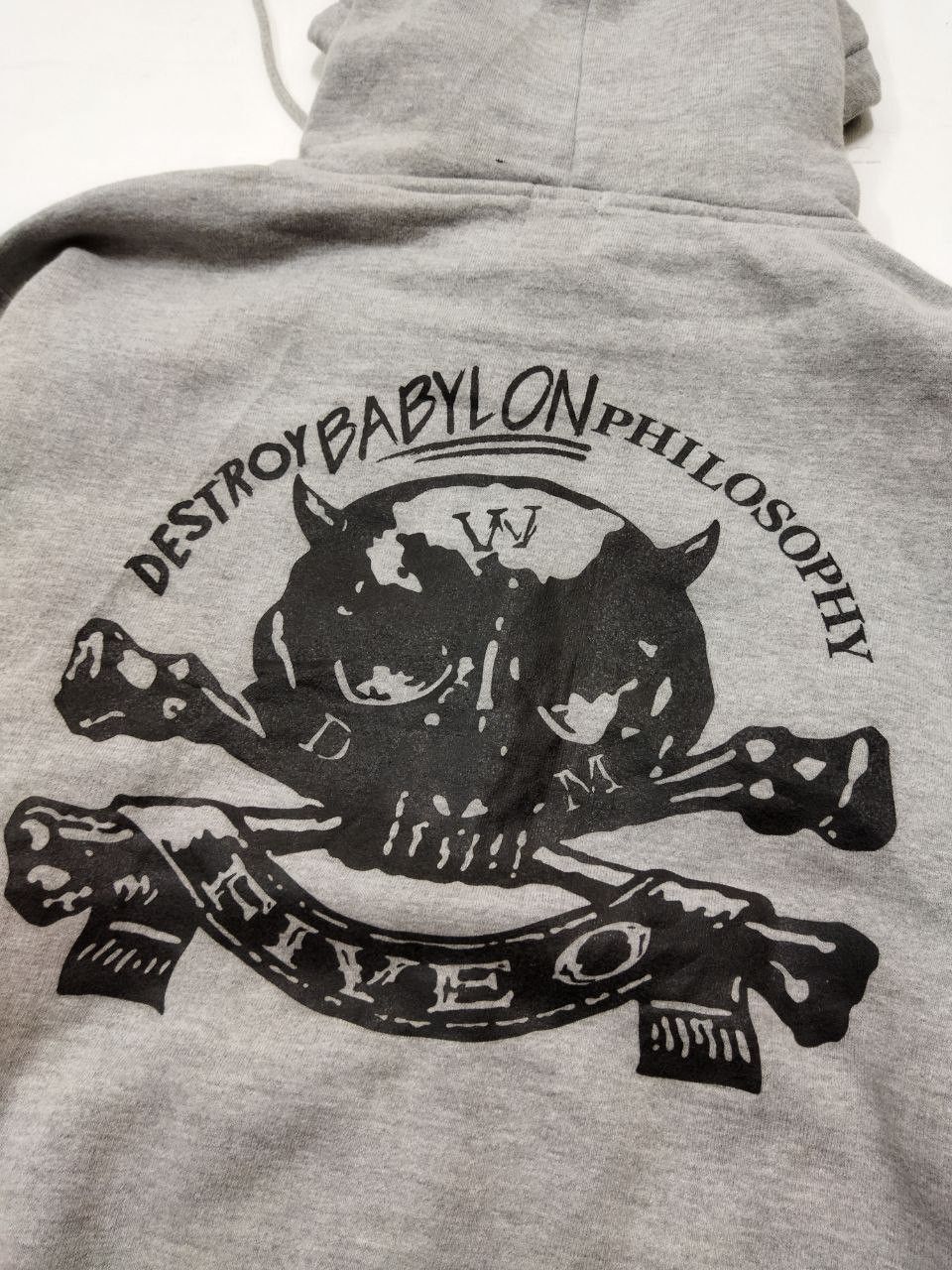 Japanese Brand DUPPIES Destroy Babylon Philosophy Hoodie - Size M Size US M / EU 48-50 / 2 - 10 Thumbnail