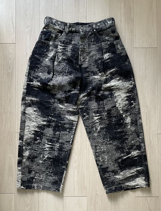 Kapital Taakk 21AW Super-wide fit jacquard denim pant | Grailed