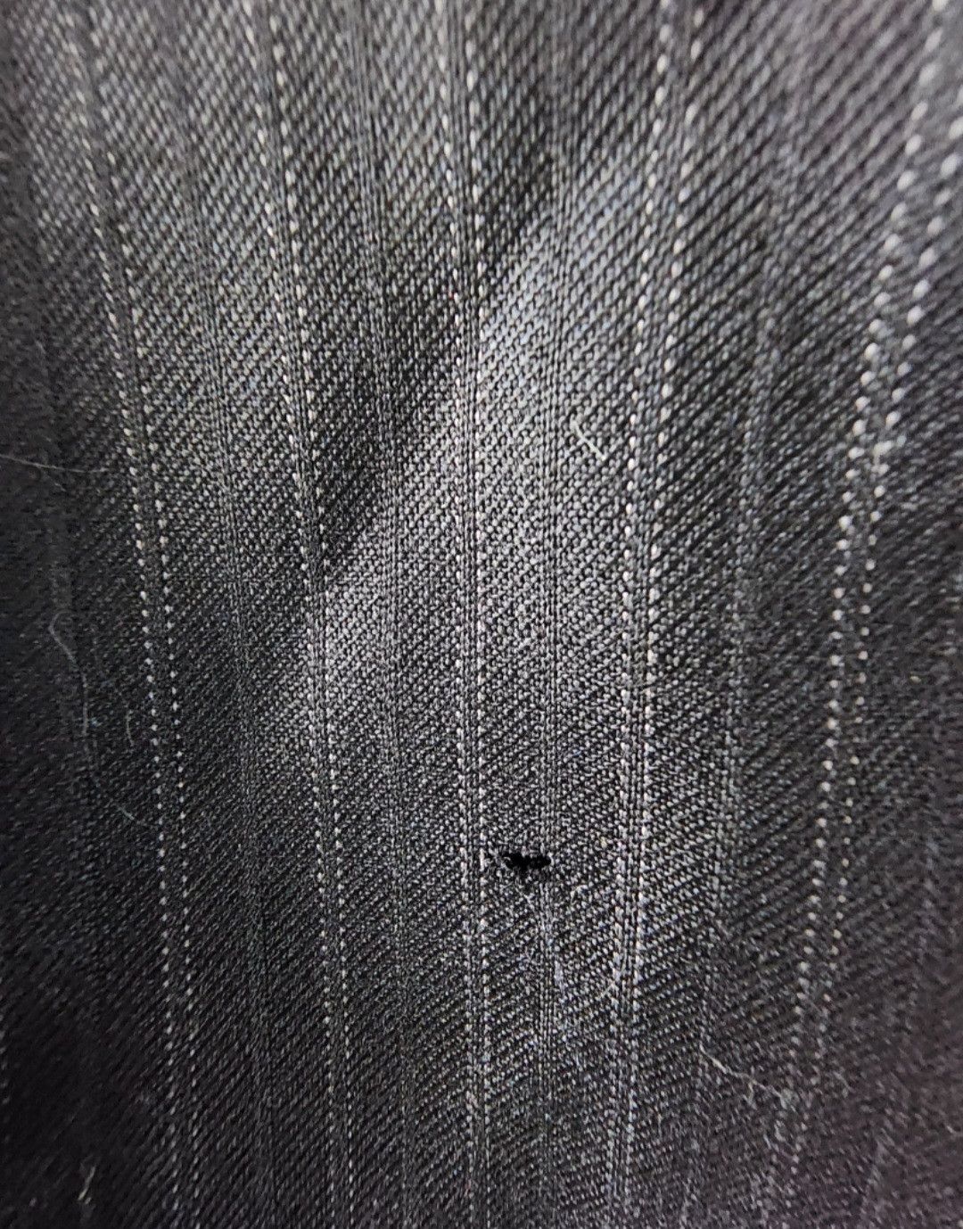 Chaps Chaps Black Pinstripe Blazer Suit Jacket Size 42R 100% Wool Size 42R - 3 Thumbnail