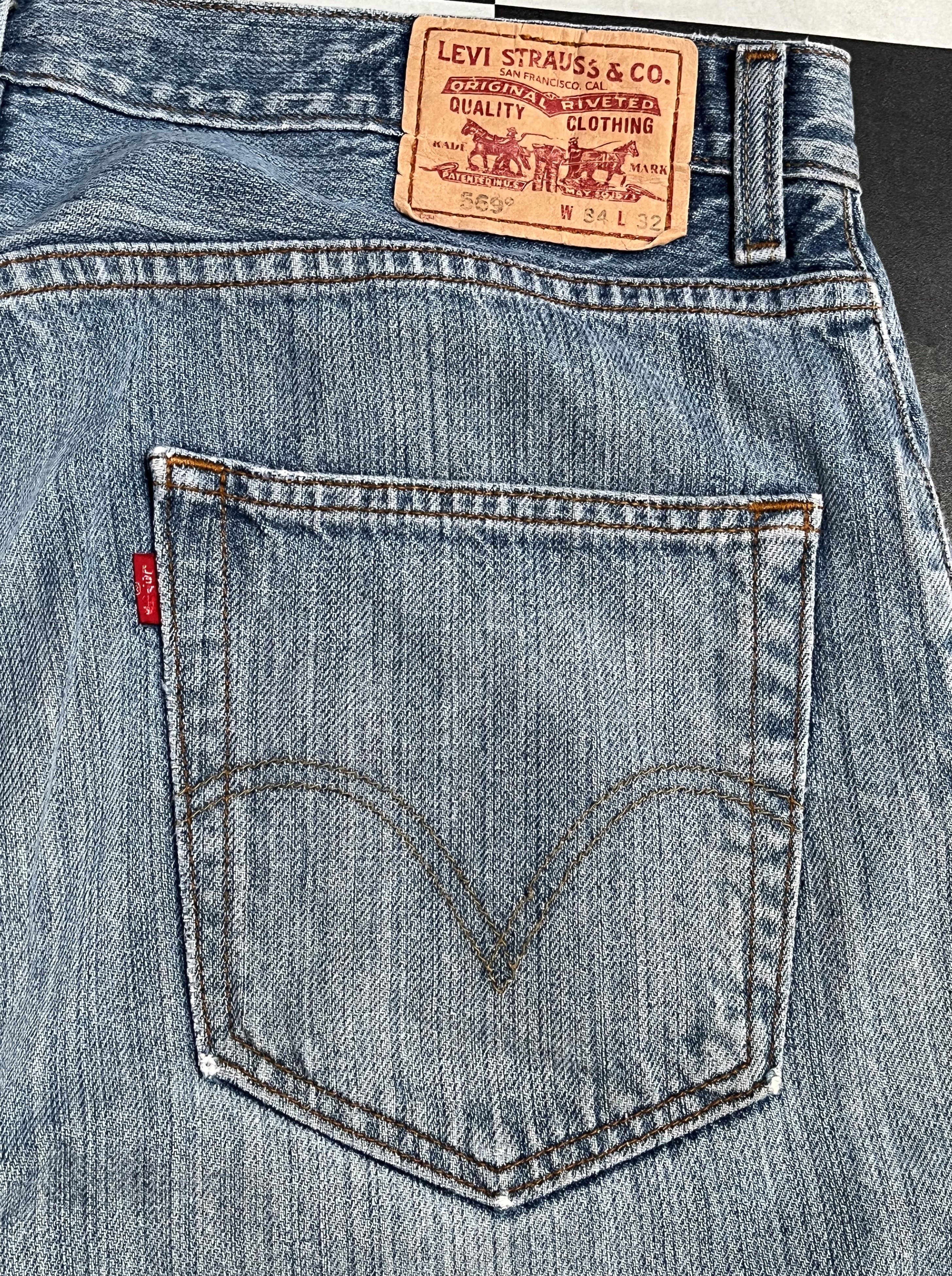 Levi's × Vintage Vintage Levis 569 Loose Fit Jeans L609 Size US 36 / EU 52 - 6 Thumbnail