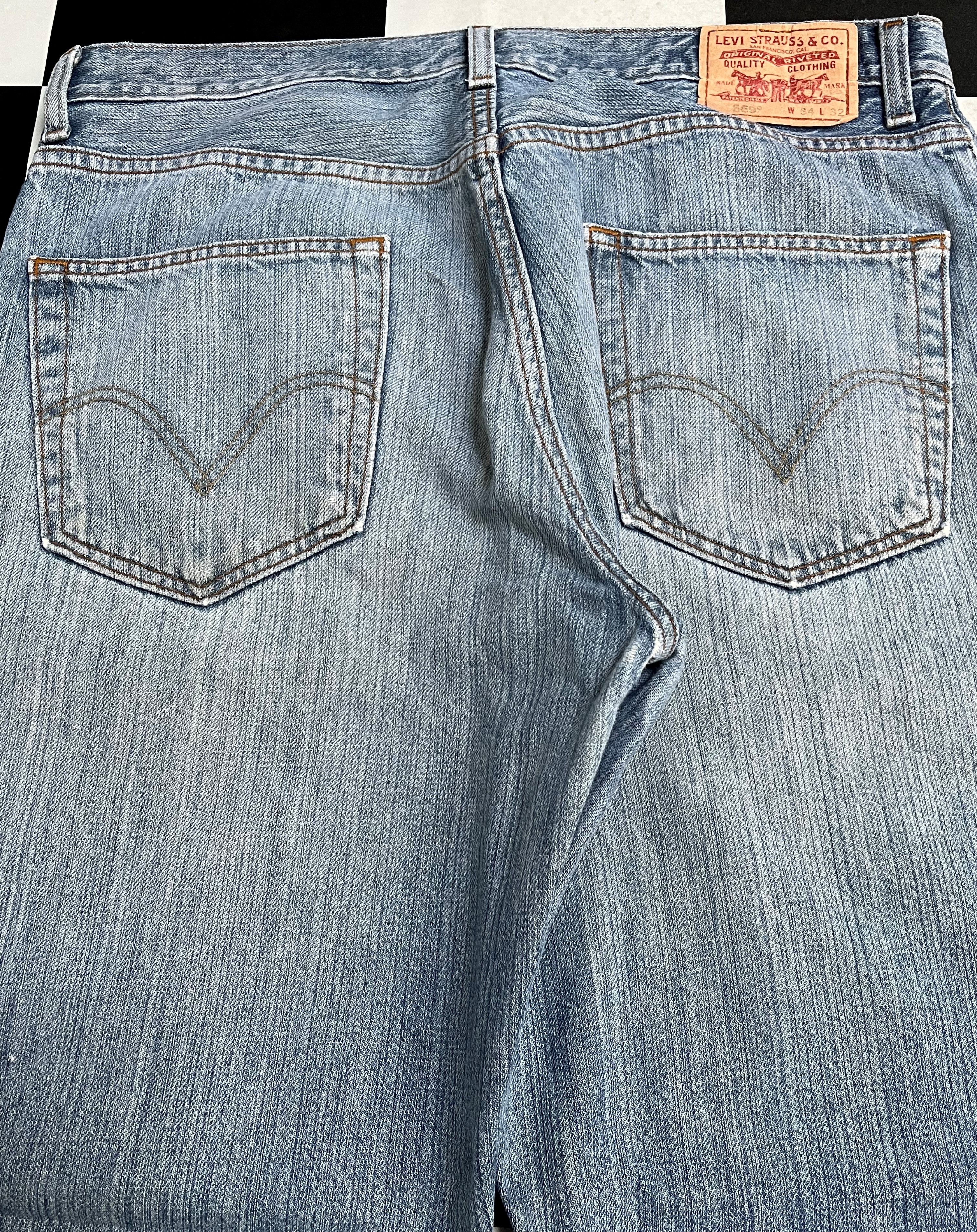 Levi's × Vintage Vintage Levis 569 Loose Fit Jeans L609 Size US 36 / EU 52 - 5 Thumbnail