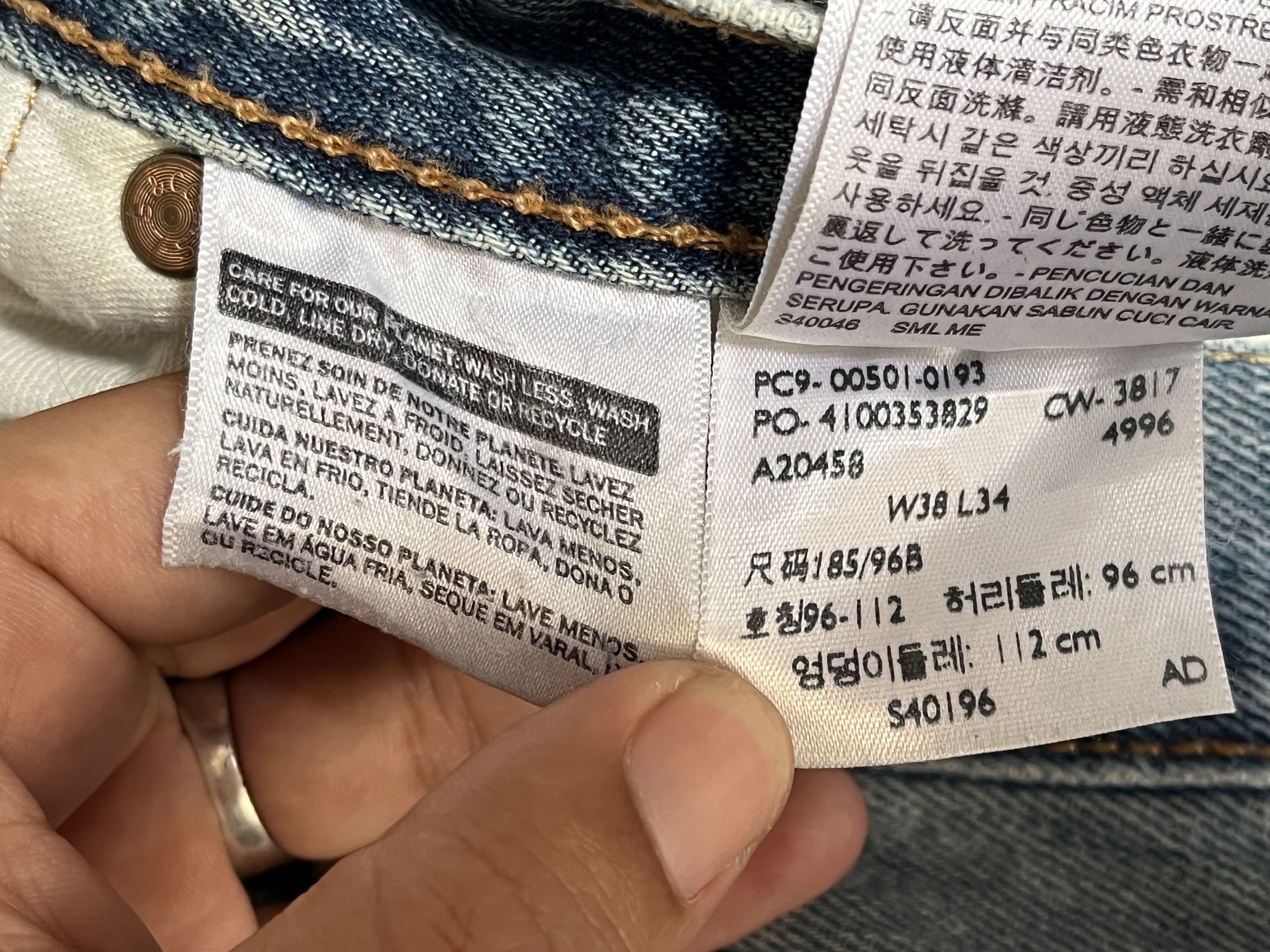 Levi's × Vintage Vintage Levis 501 Jean L128 Size US 40 / EU 56 - 11 Thumbnail